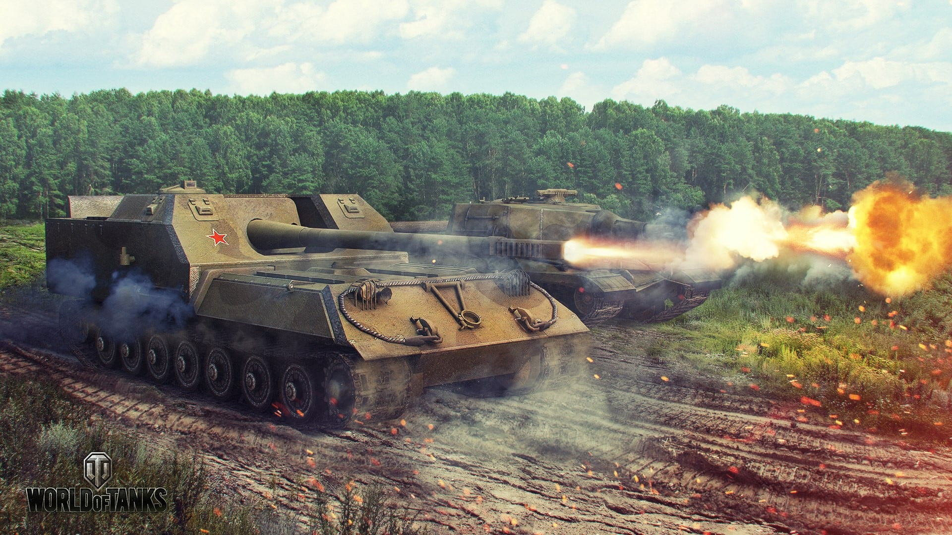 armored tank, sky, armed forces, aggression, 1080P, battle, outdoors, poster, world, no people, conflict, war, government, nature, land, tree, tank, day, HD Wallpaper