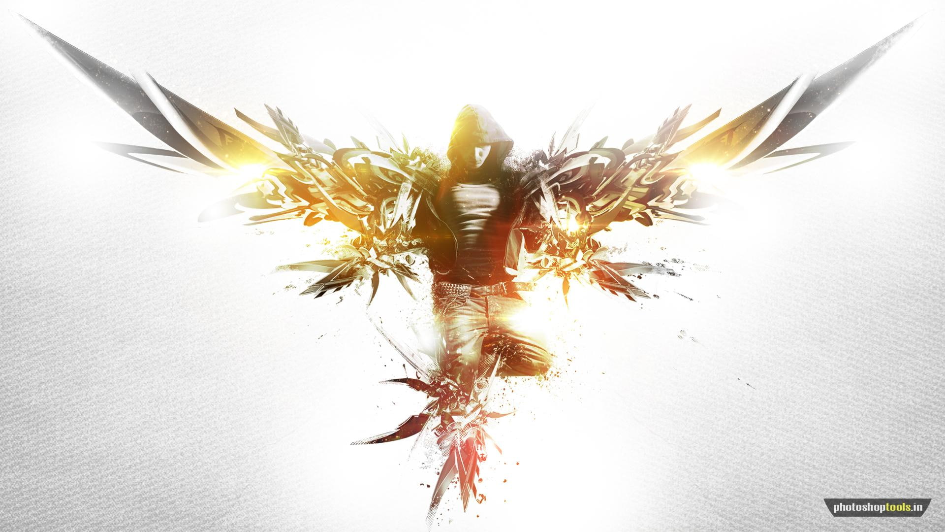 1080P, archangel, dance, HD Wallpaper