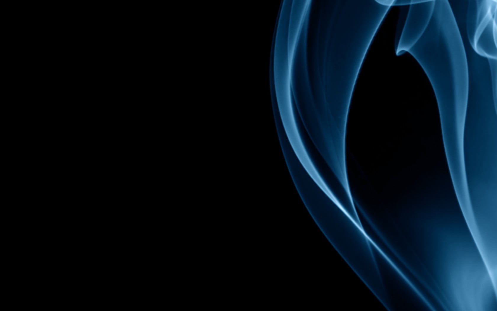 elegance, no people, 720P, close-up, design, extreme close-up, blue, smoke - physical structure, studio shot, copy space, abstract, black background, shape, HD Wallpaper