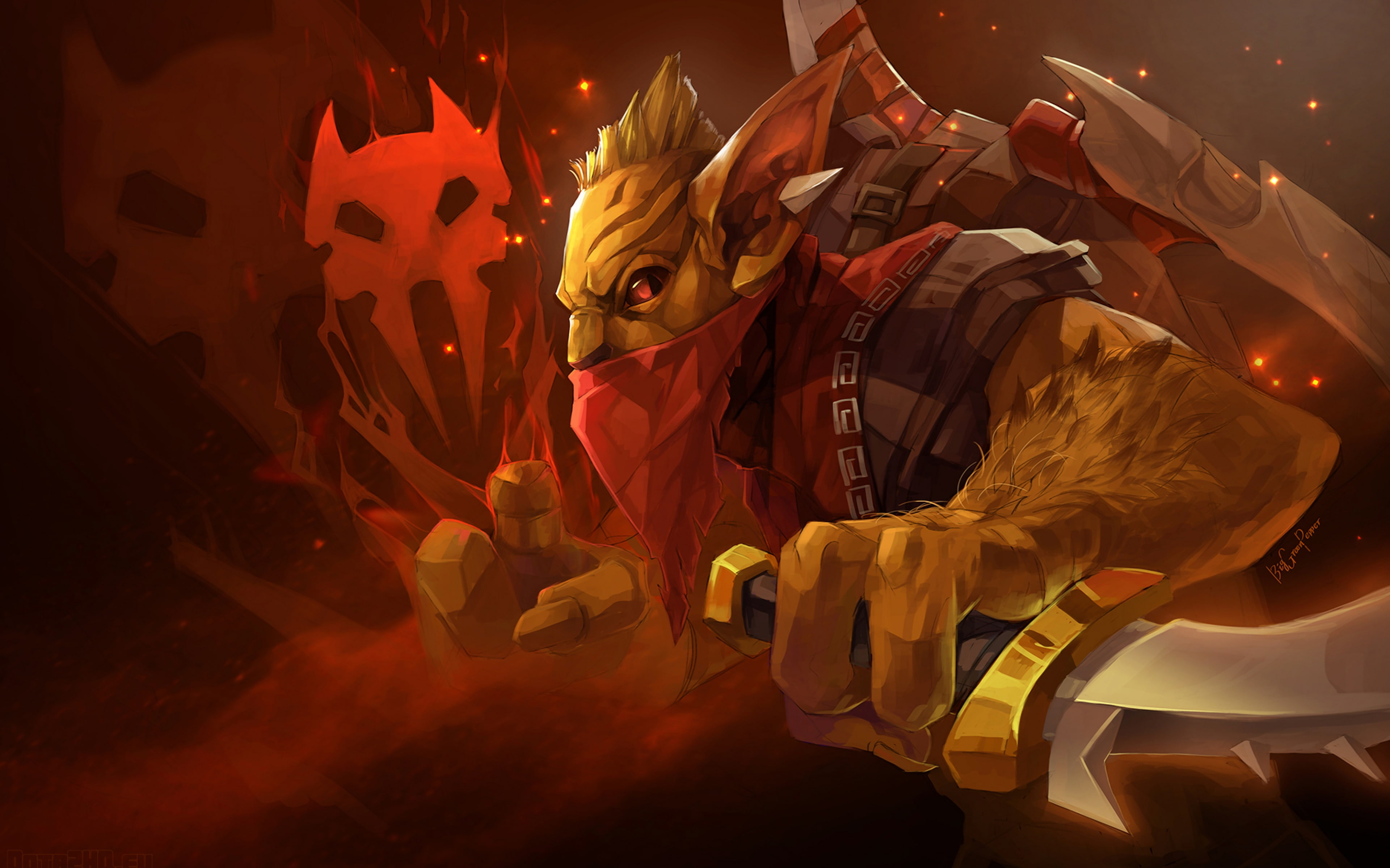 heroes, walk, toss, track, abilities, hunter, 4K, bounty, phones, mobile, jinada, tablet, shadow, dota, hd, pc, shuriken, HD Wallpaper