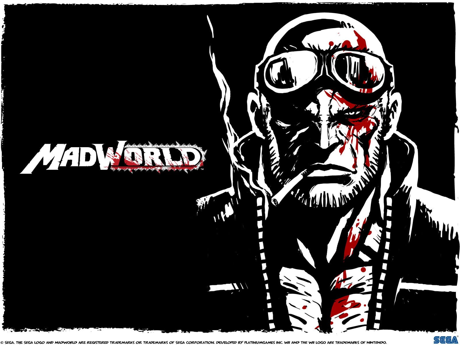 720P, warrior, action, dark, sandbox, madworld, sega, HD Wallpaper