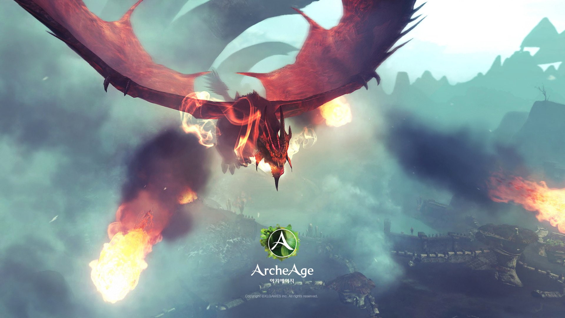 archeage, 1080P, online, mmo, fantasy, sandbox, rpg, dragon, adventure, HD Wallpaper