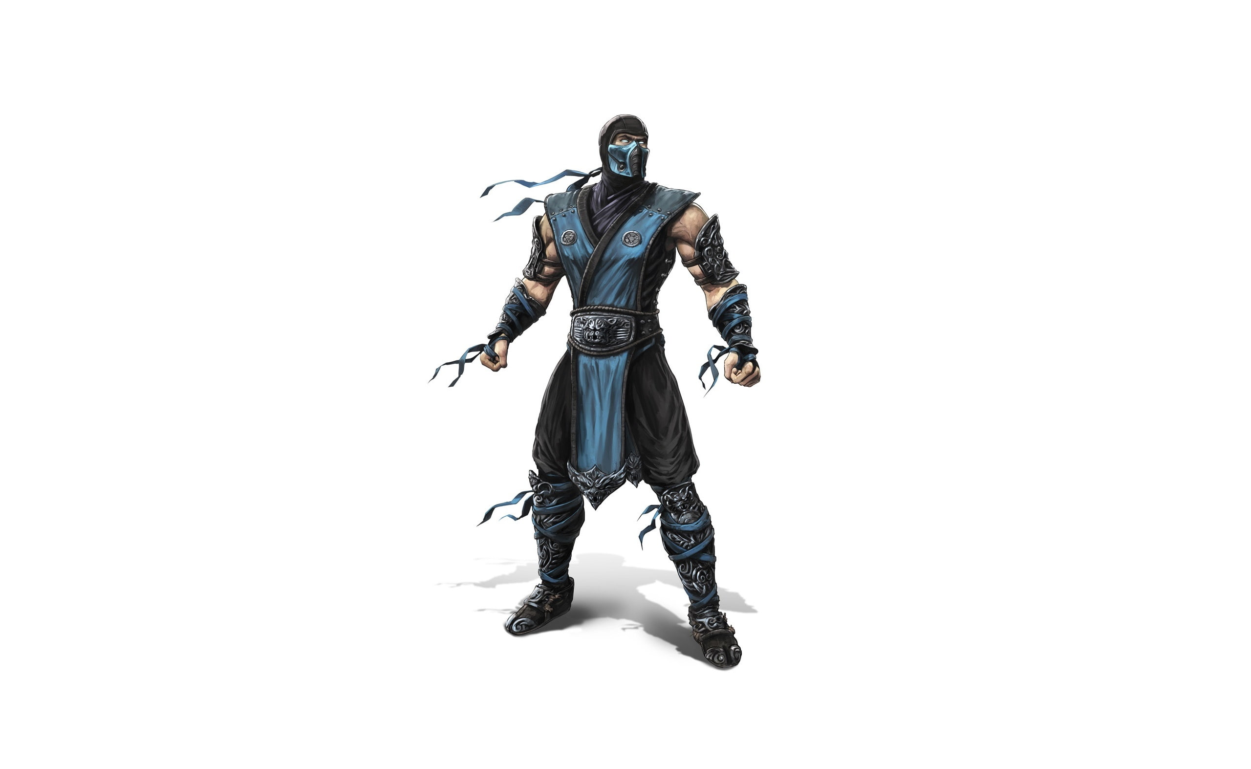 military, males, full length, sub, mortal, weapon, Games, kombat, 2K, men, young adult, clothing, sub zero, studio shot, aggression, mortal kombat 2011, HD Wallpaper