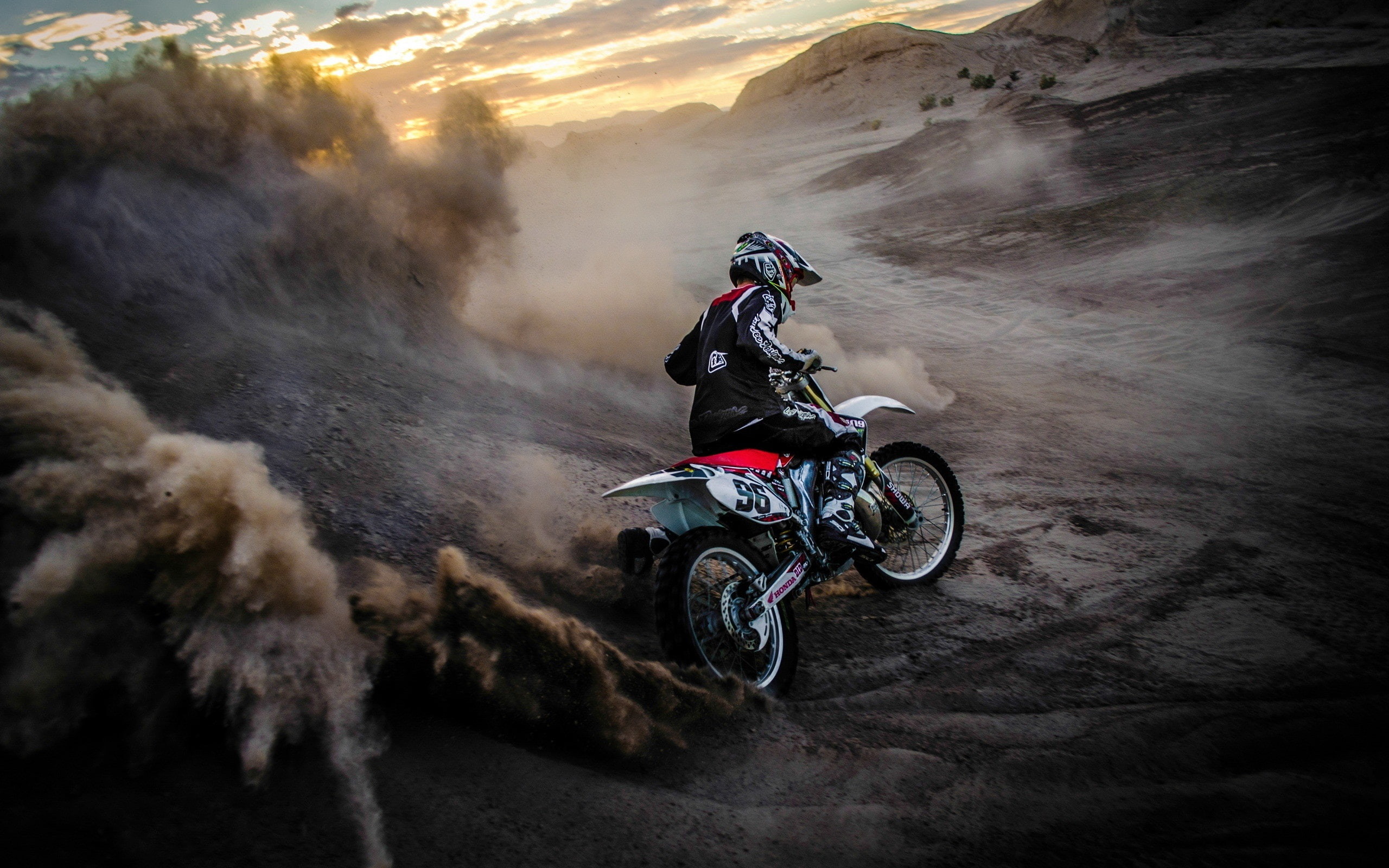 2K, Race, Sports, Dust, Motorcycle, HD Wallpaper