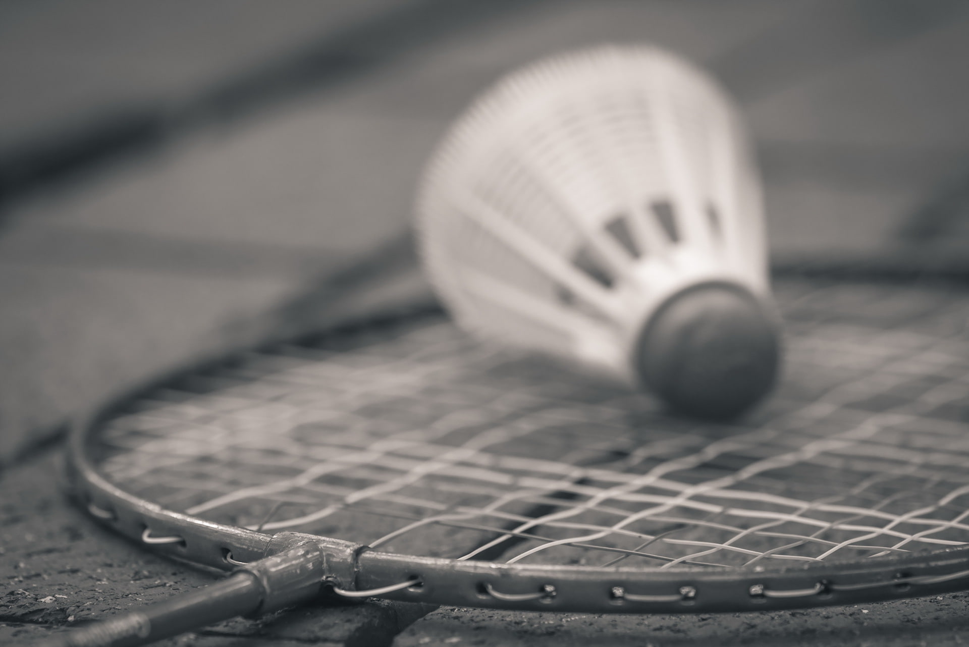 sports, 1080P, badminton, Monochrome, HD Wallpaper