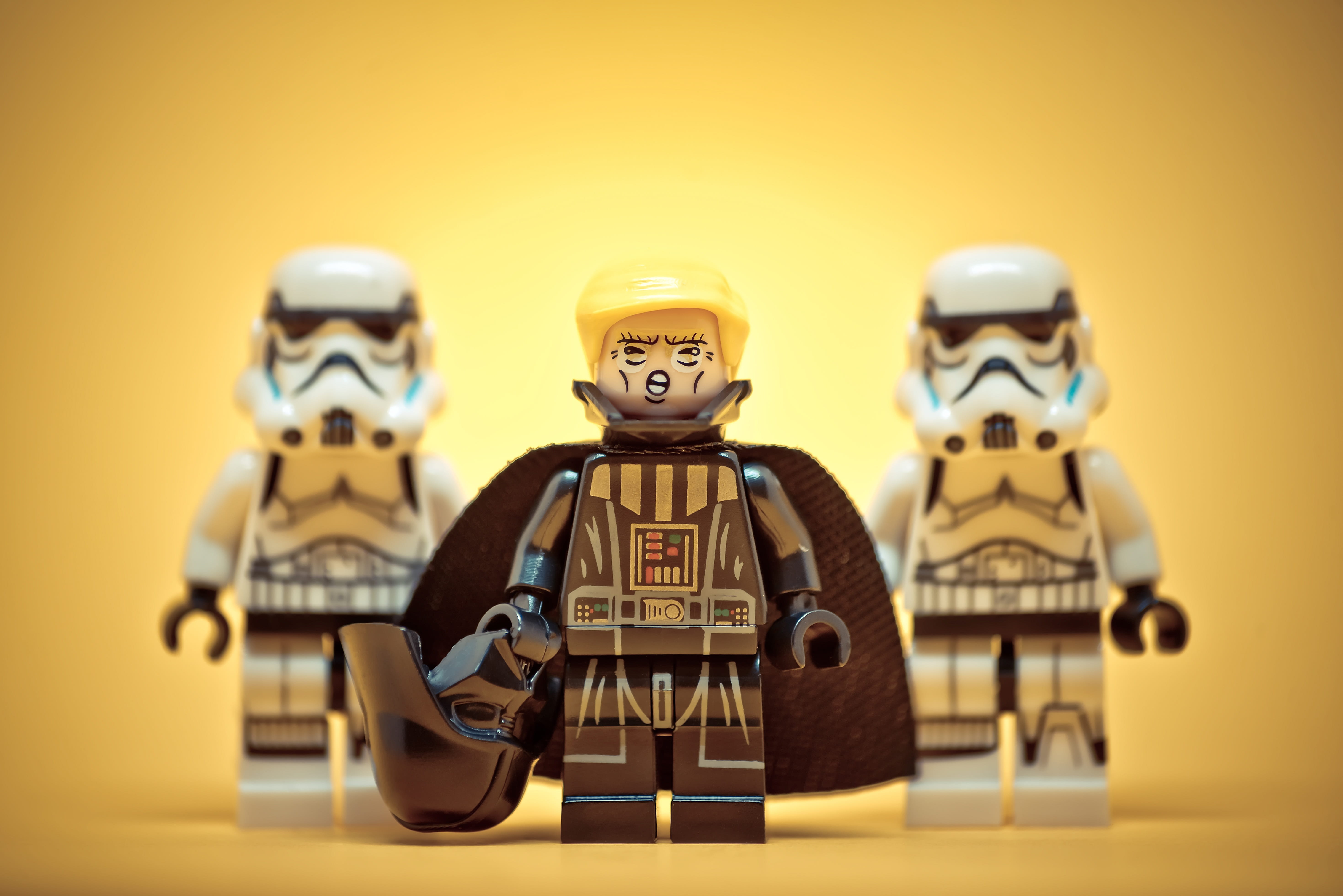 political, close-up, figurine, 5K, costume, table, stormtrooper, colored background, childhood, concept, storm trooper, small, robot, male likeness, states, HD Wallpaper