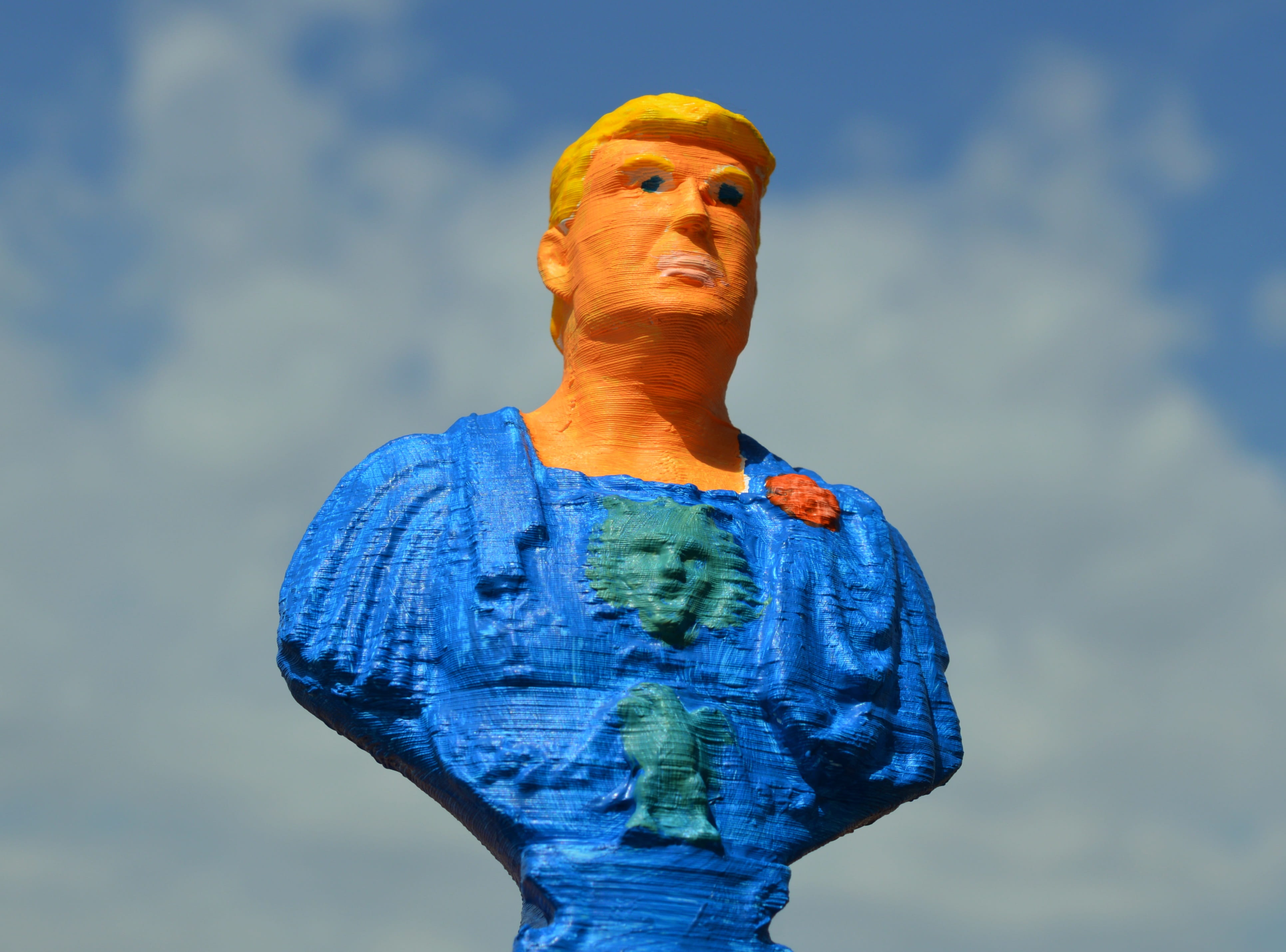 4K, orange color, President, religion, nature, trump, waist up, 2016, cloud - sky, one woman only, focus on foreground, campaign, government, election, HD Wallpaper