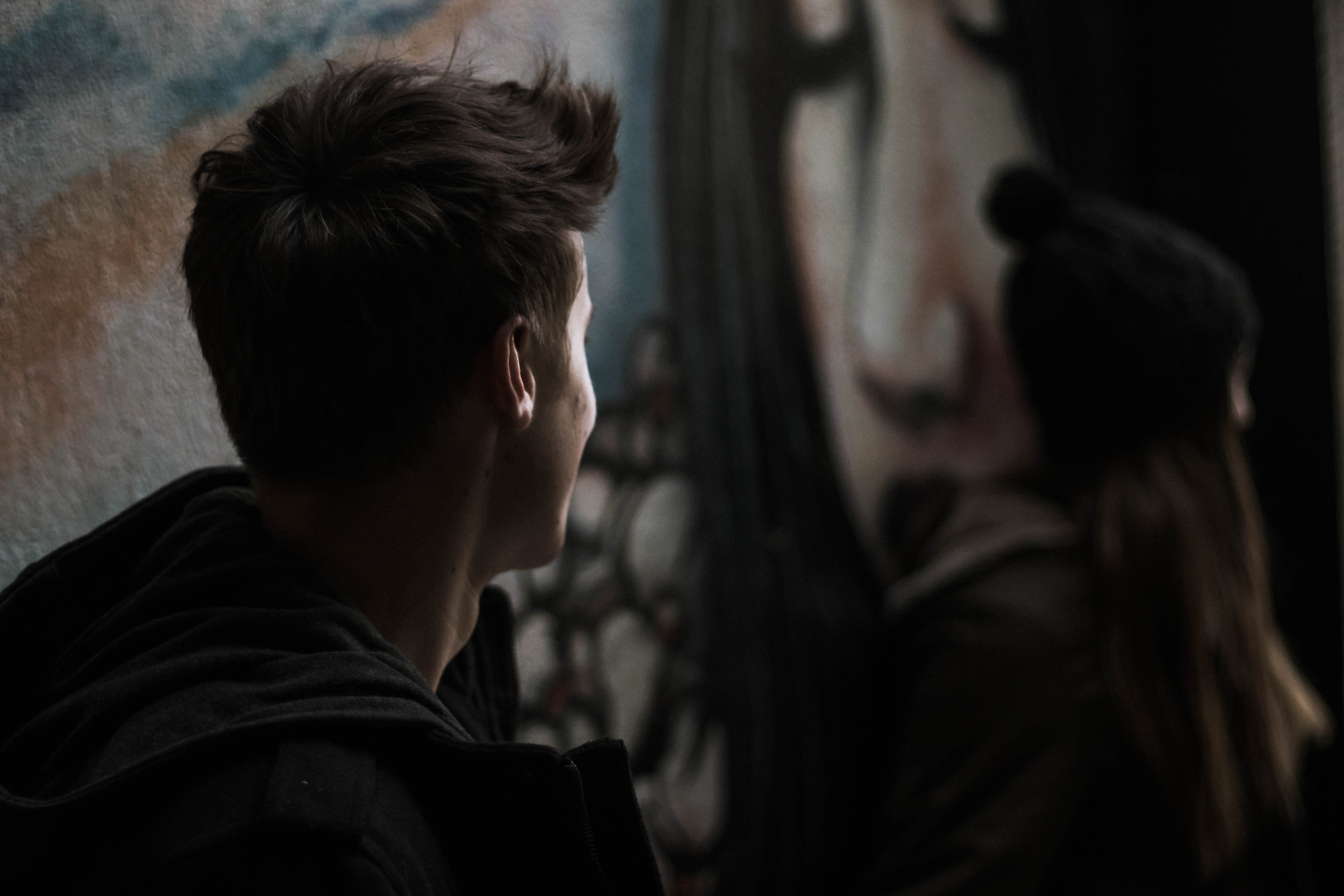 man, men, people, aggression, profile, portrait, headshot, blur, vandalism, couple, depression - sadness, architecture, teenager, boy, city, person, friends, HD Wallpaper