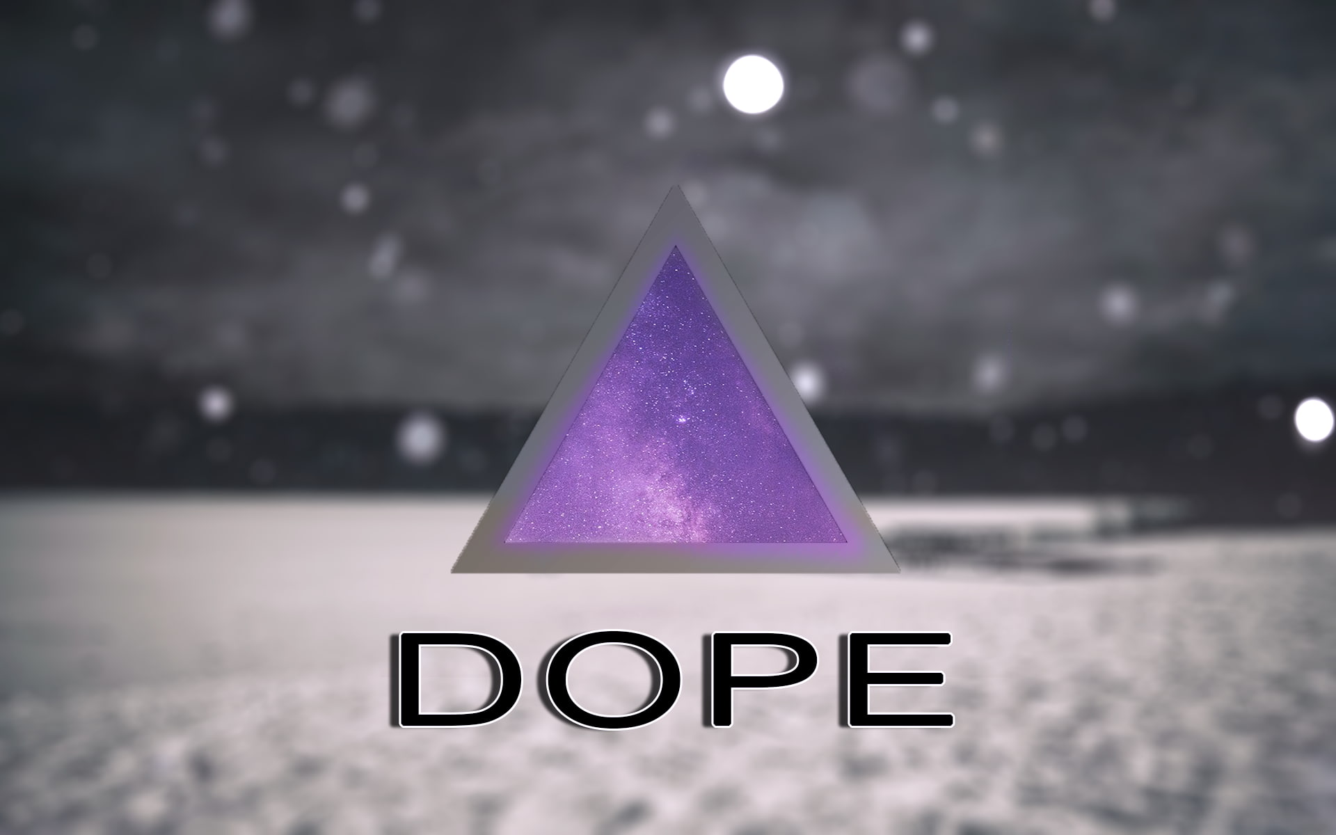 space, winter, Triangle, 1080P, snow, Star Trails, dope, universe, HD Wallpaper