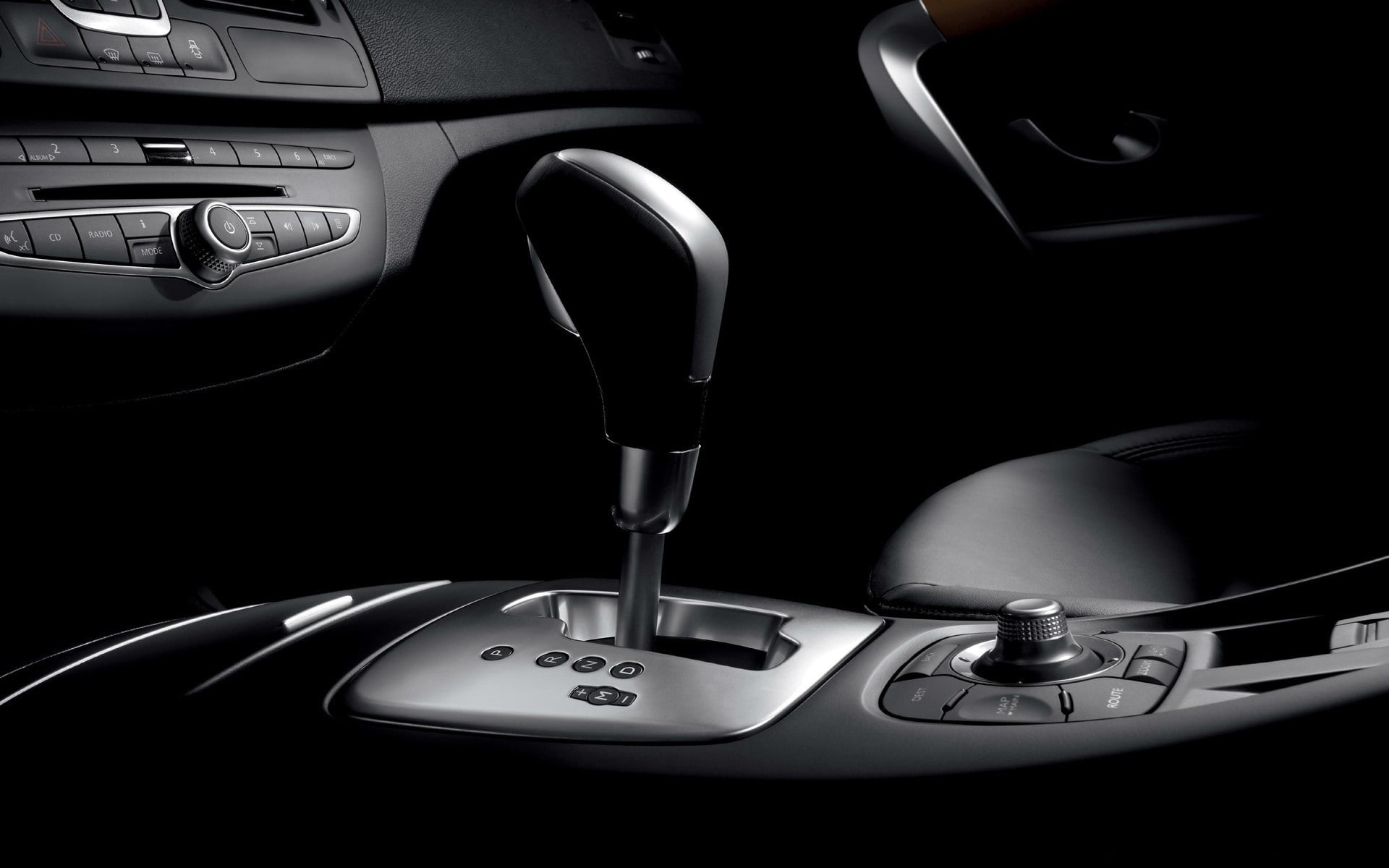 metal, steering wheel, indoors, car interior, renault laguna, Renault, technology, modern, 1080P, vehicle part, travel, automatic, vehicle interiors, mode of transportation, HD Wallpaper