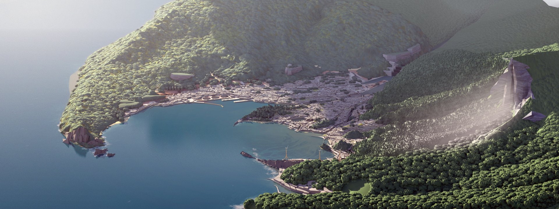 scenics - nature, beauty in nature, tranquility, day, mountain, travel, landscape, environment, tree, sea, outdoors, Dishonored, no people, nature, Dishonored 2, HD Wallpaper