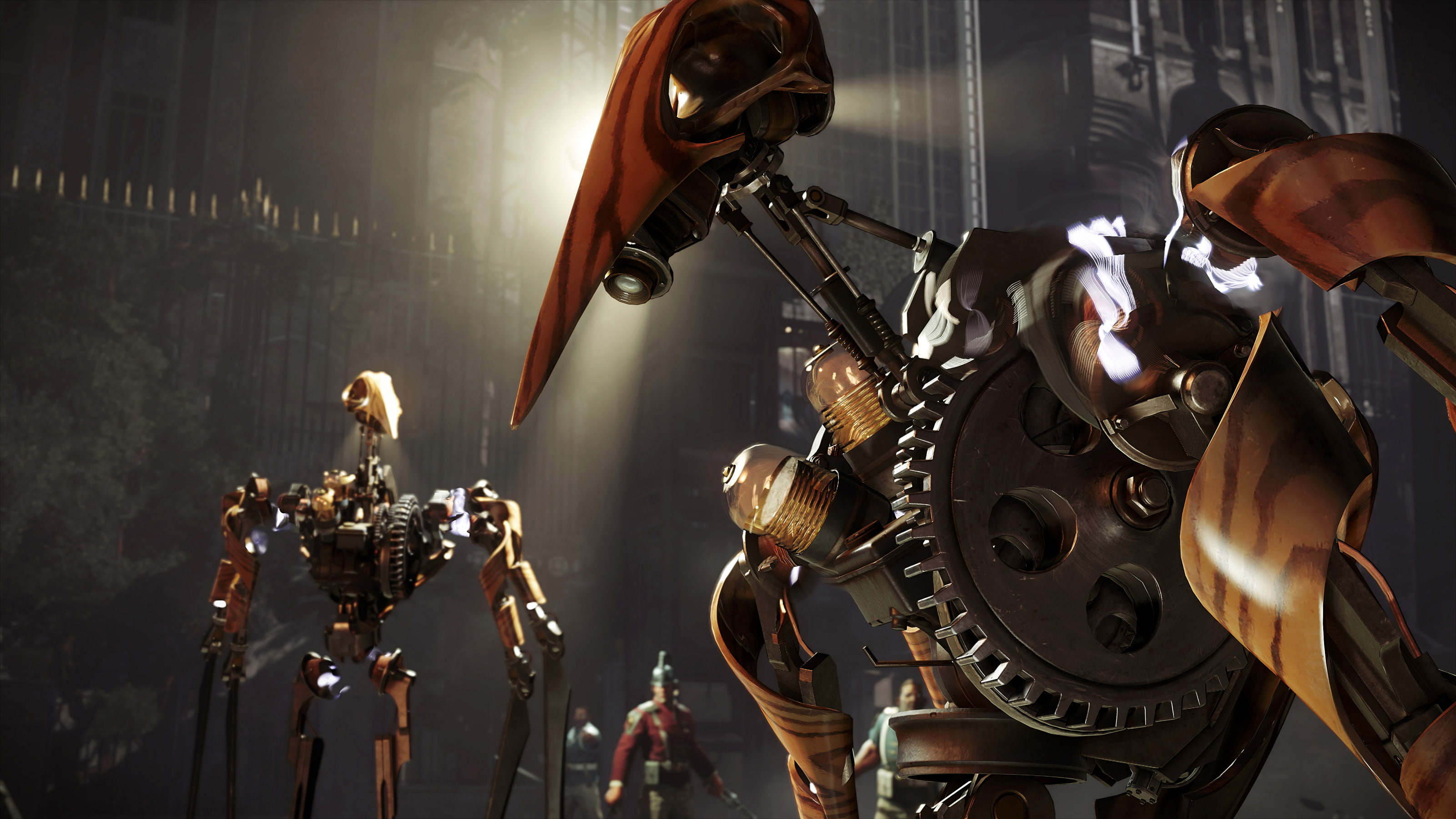 Dishonored 2, Clockwork Soldiers, Robot Enemy, 2K, HD Wallpaper