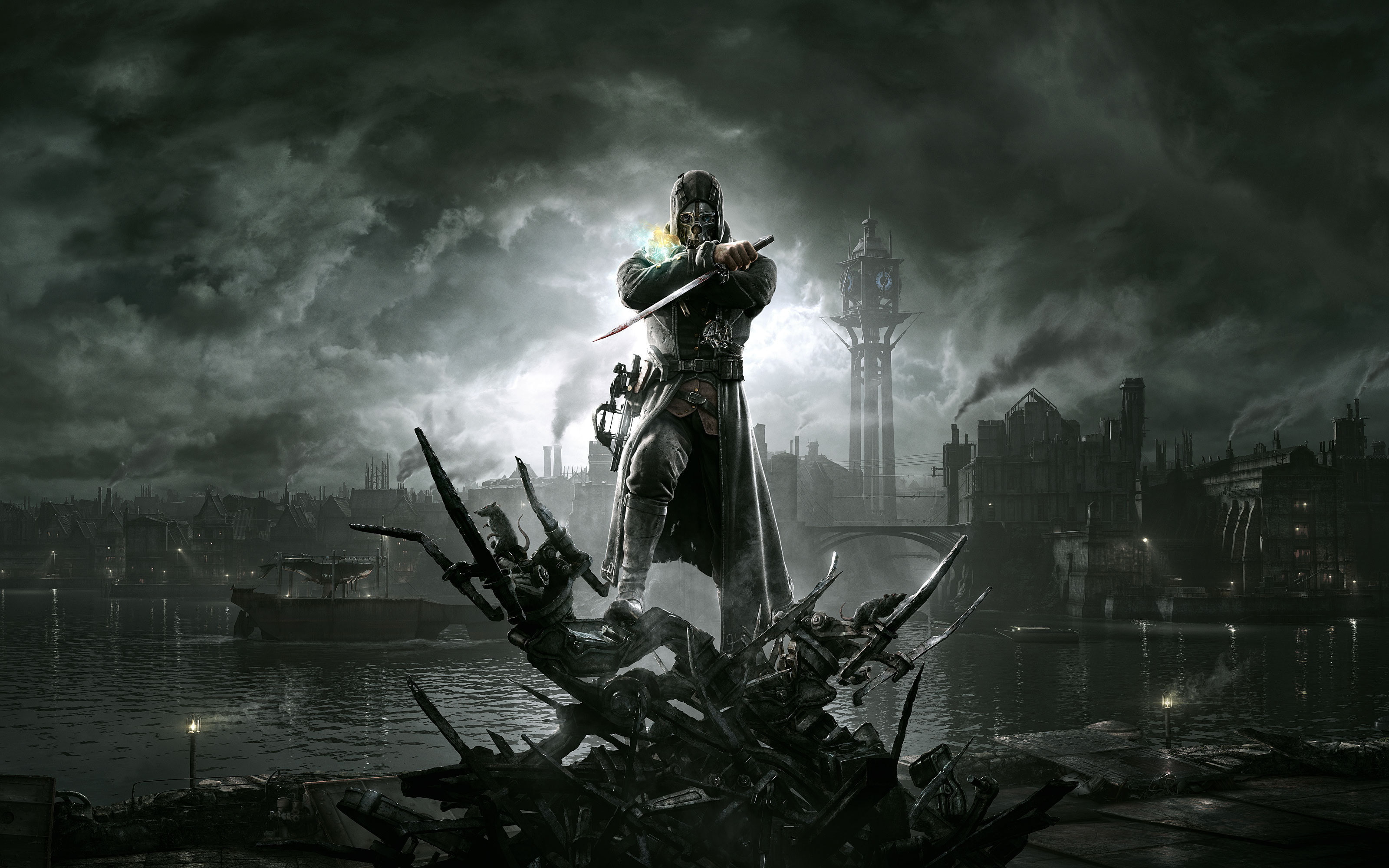 Corvo Attano, Post Apocalyptic, 2K, Warrior, Dishonored, Assassin, HD Wallpaper
