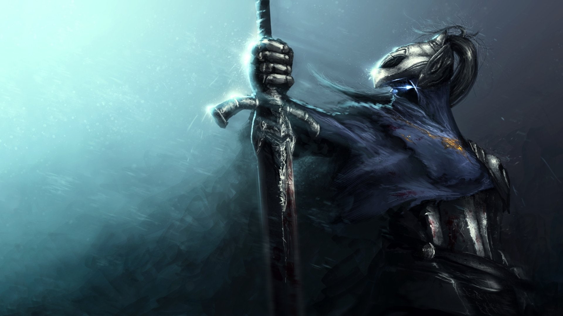 Dark Souls, holding, sword, 1080P, character, Artorias (Dark Souls), HD Wallpaper