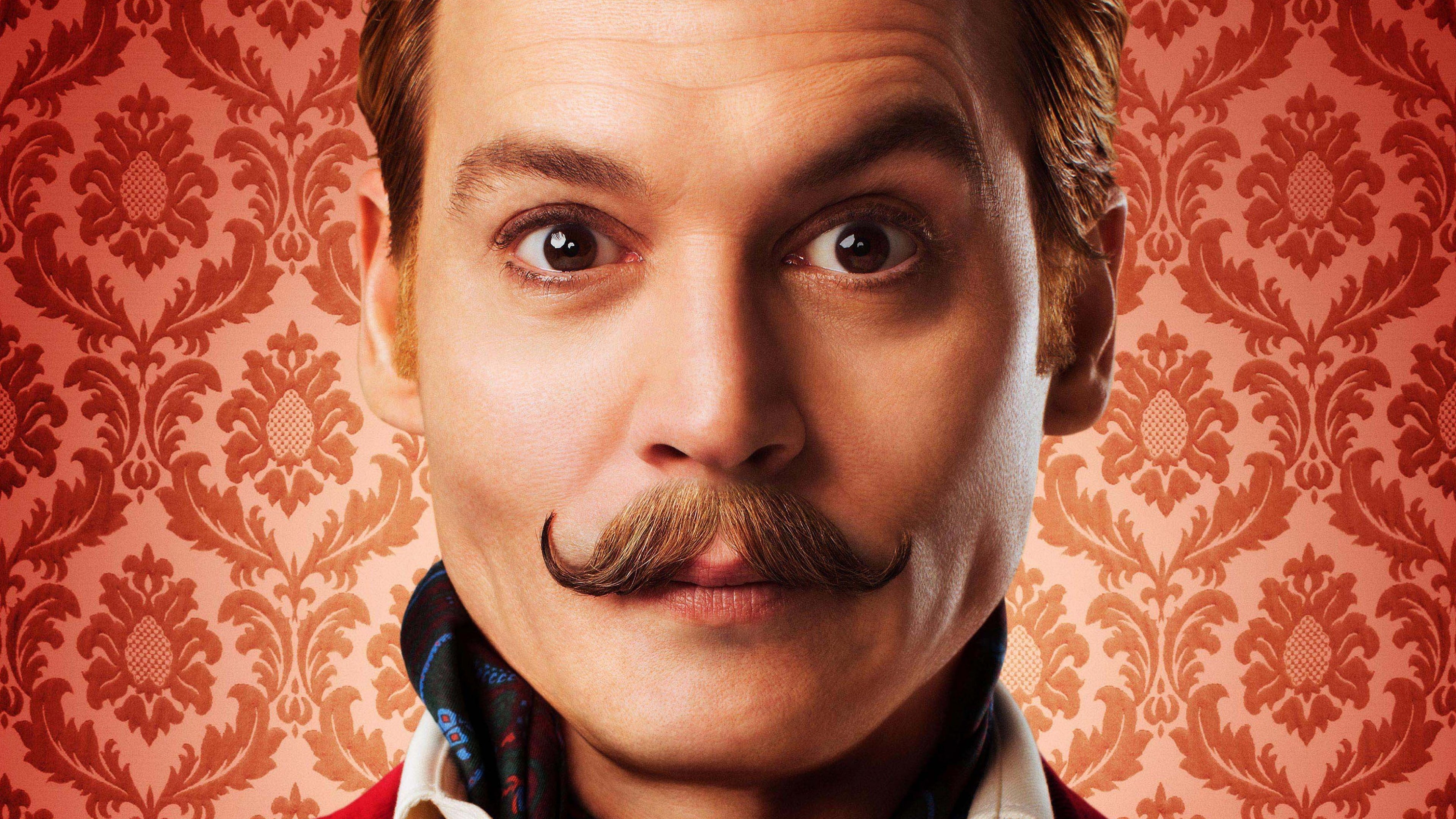 Johnny Depp, Gwyneth Paltrow, Charlie Mortdecai, Mortdecai, 4K, film, Johanna Mortdecai, 2015, movie, red, HD Wallpaper