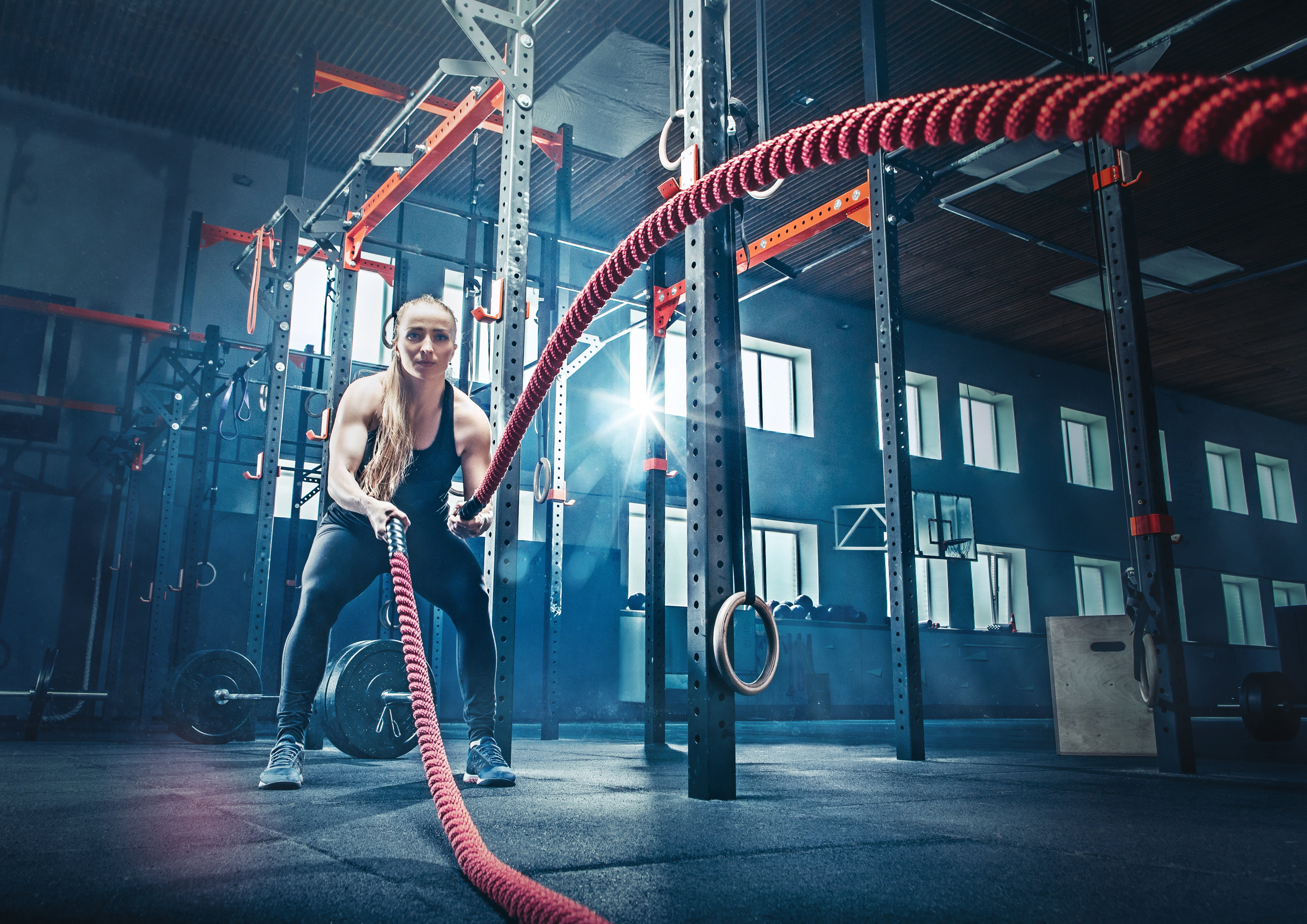 Fitness, Woman, Blonde, Girl, Sports, 4K, HD Wallpaper
