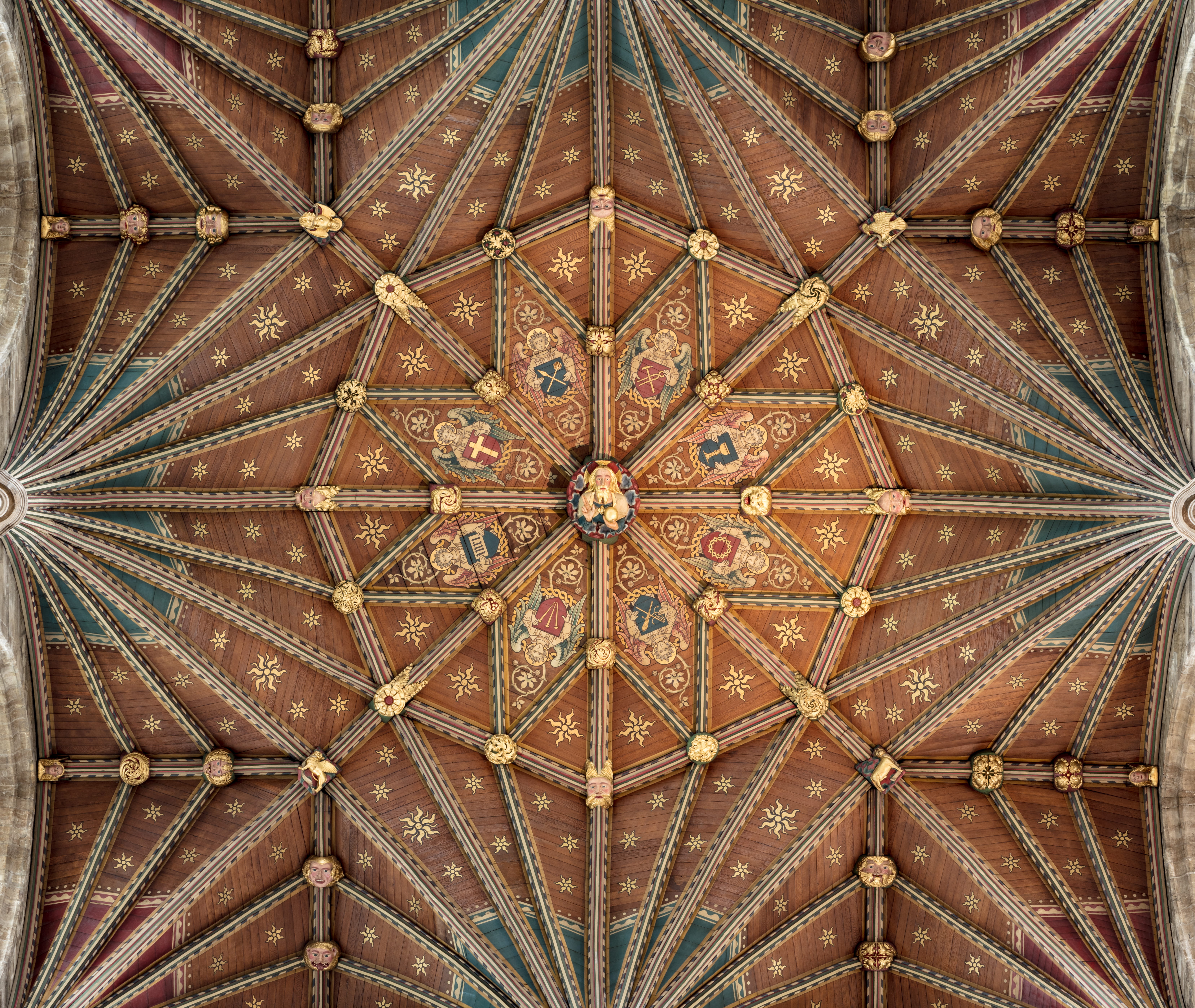 dome, belief, day, ornament, ornate, directly below, cathedral church of st peter, cathedral, design, building, indoors, no people, church, full frame, HD Wallpaper
