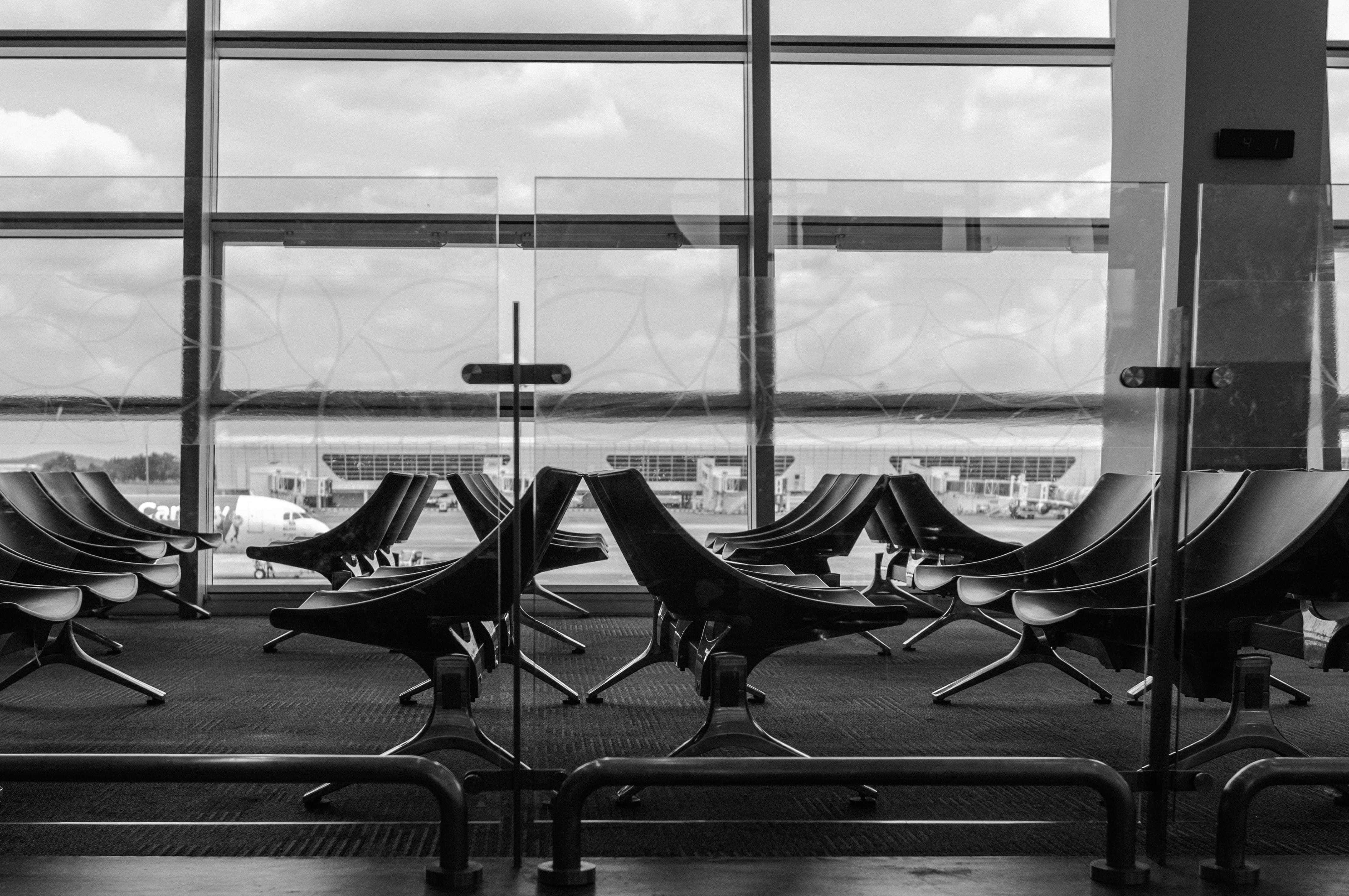 room, cloud - sky, airport terminal, 4K, photography, travel, aircraft, flooring, day, table, terminal, sky, indoors, vehicle, chair, nautical vessel, HD Wallpaper