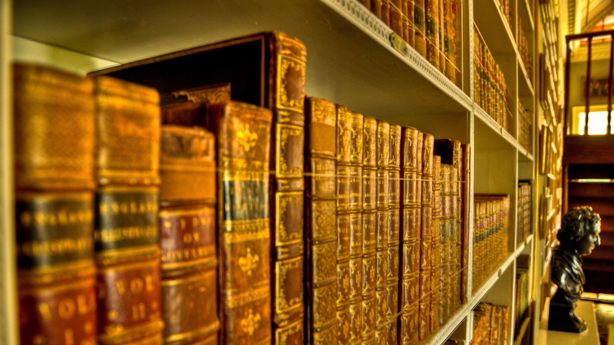 book, indoors, 1080P, cellar, focus on foreground, learning, library, education, illuminated, literature, in a row, architecture, no people, bookshelf, HD Wallpaper