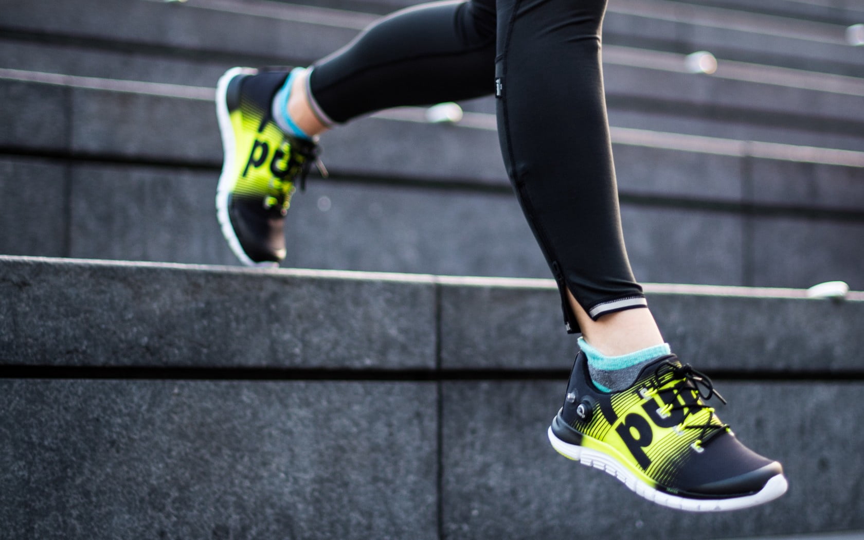 jogging, clothing, body part, 720P, lifestyles, low, motion, limb, sneakers, sports shoe, black, green, exercising, shoe, vitality, outdoors, human foot, HD Wallpaper