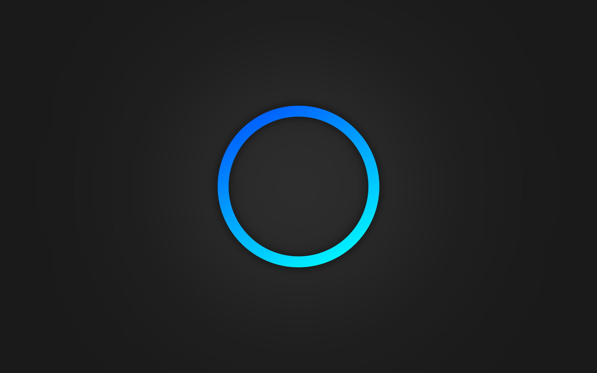 1080P, minimalism, digital art, circle, blue, rings, HD Wallpaper