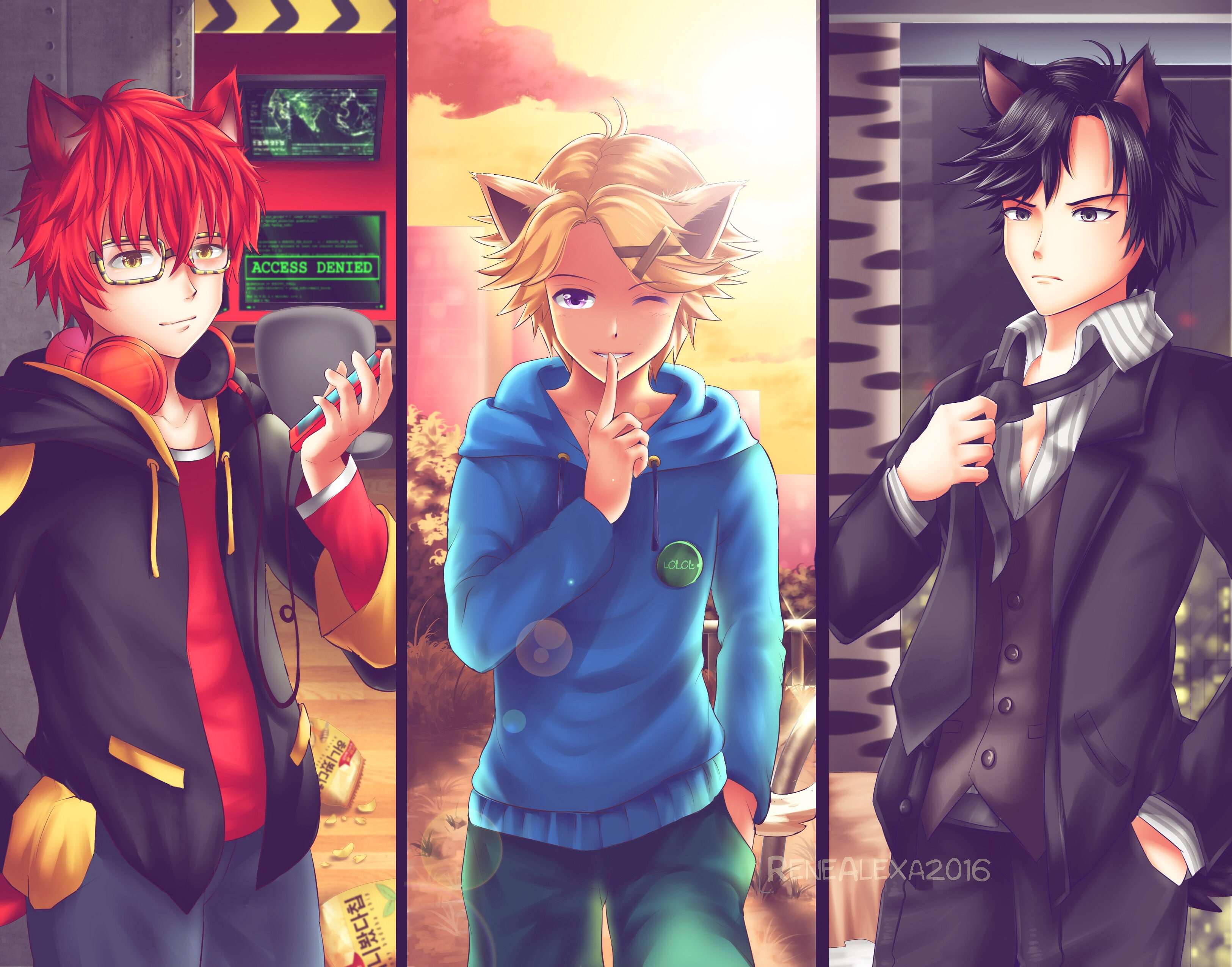 2K, Mystic Messenger, Anime, HD Wallpaper