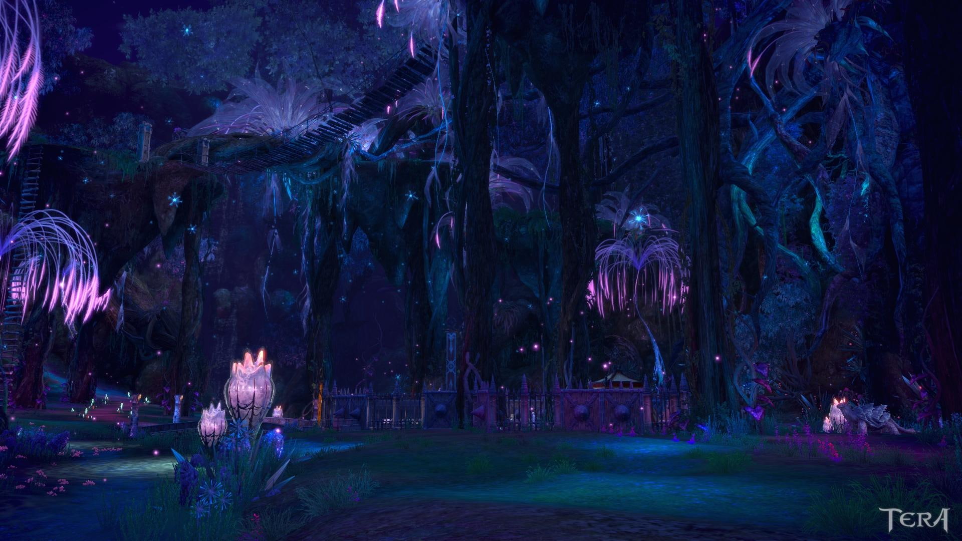 mystic, woods, glow, games, tera, wood, 1080P, HD Wallpaper