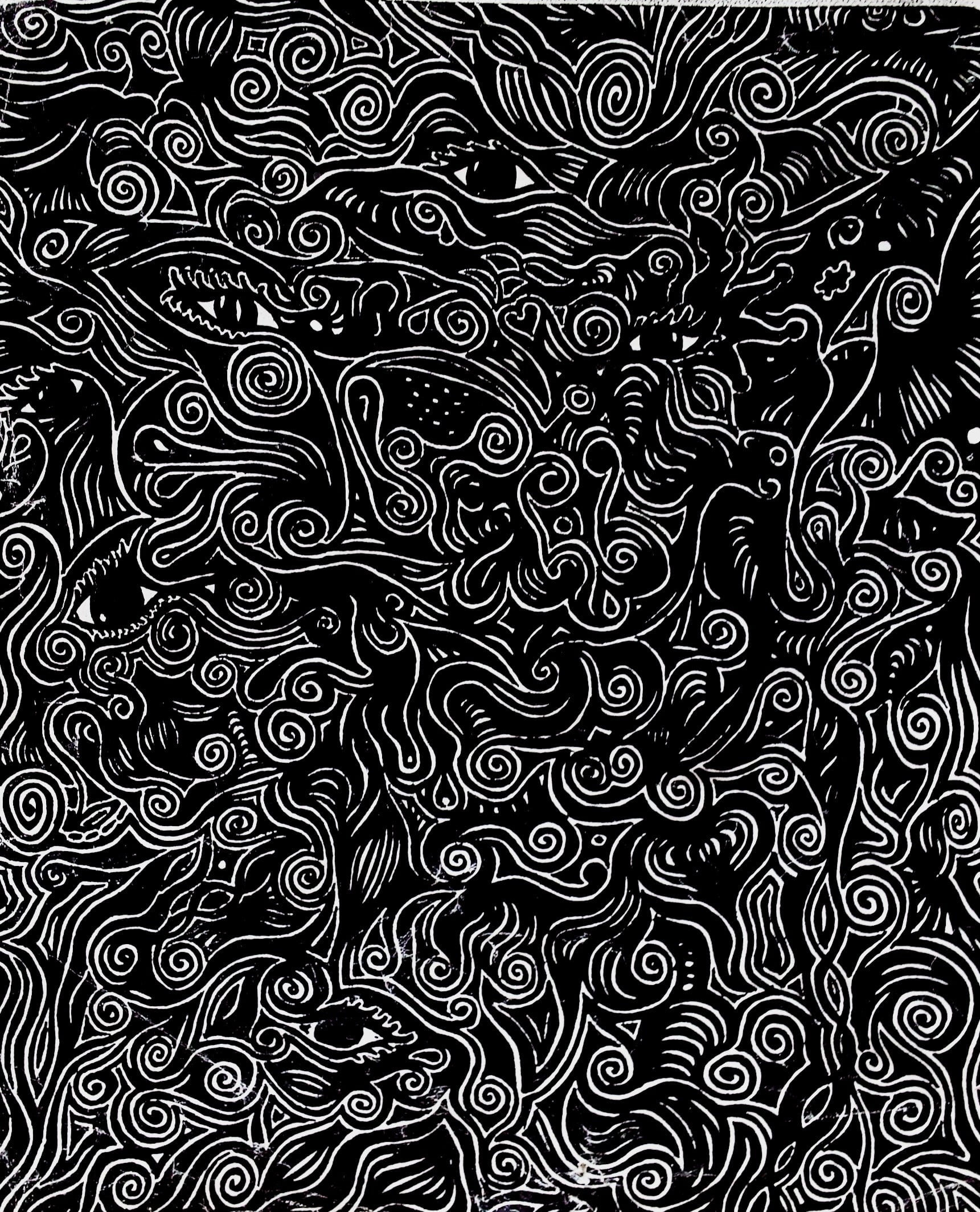 soul, abstract, print, swirl, no people, close-up, arts culture and entertainment, dark, mind, mysterious, psychedelic, design, studio shot, human, black, Phone HD Wallpaper