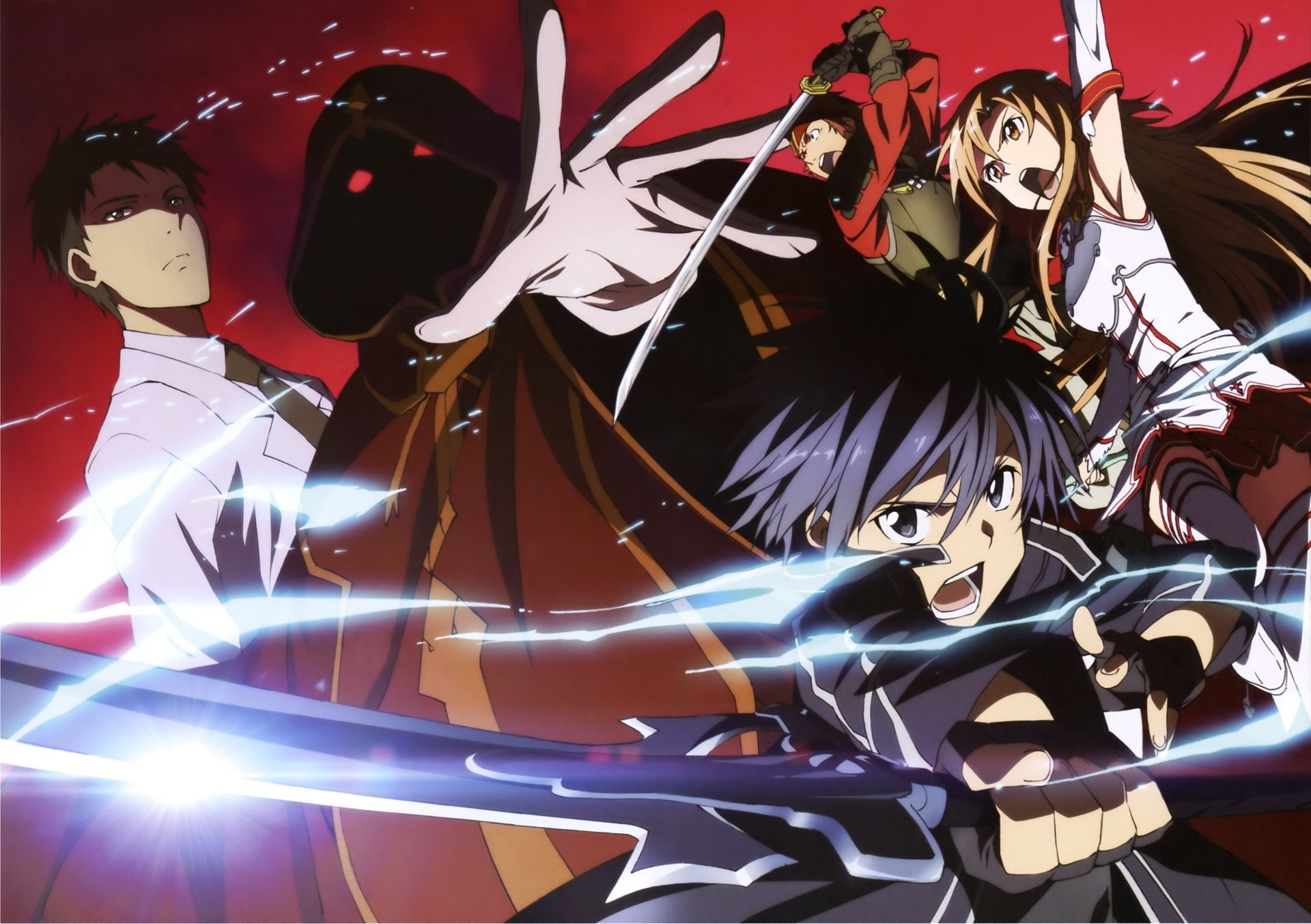 Klein (Sword Art Online), 1080P, Kirito (Sword Art Online), Kayaba Akihiko, Asuna Yuuki, Sword Art Online, HD Wallpaper