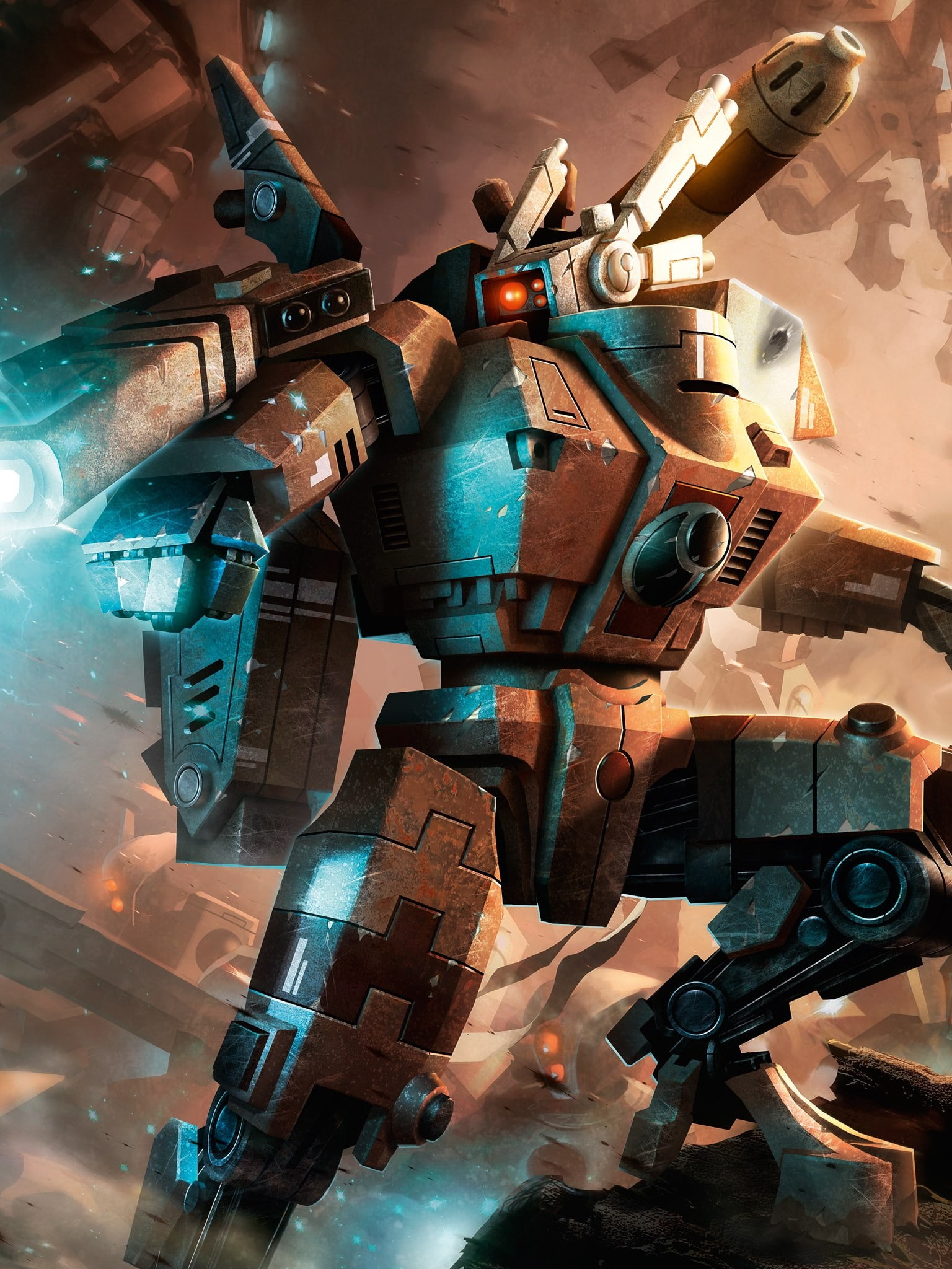 Tau Empire, WH40K, 1080P, 1536x2048 px, Tau, Warhammer 40, Phone HD Wallpaper