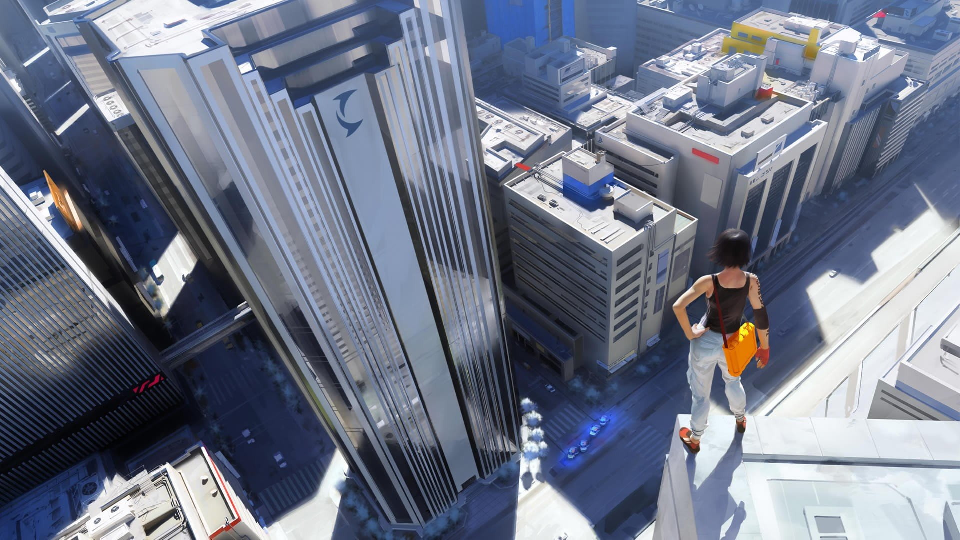 age, 1920x1080 px, conan, video, mirrors, Mirrors Edge, Skyscraper, art, 1080P, hd, games, px, edge, x, HD Wallpaper