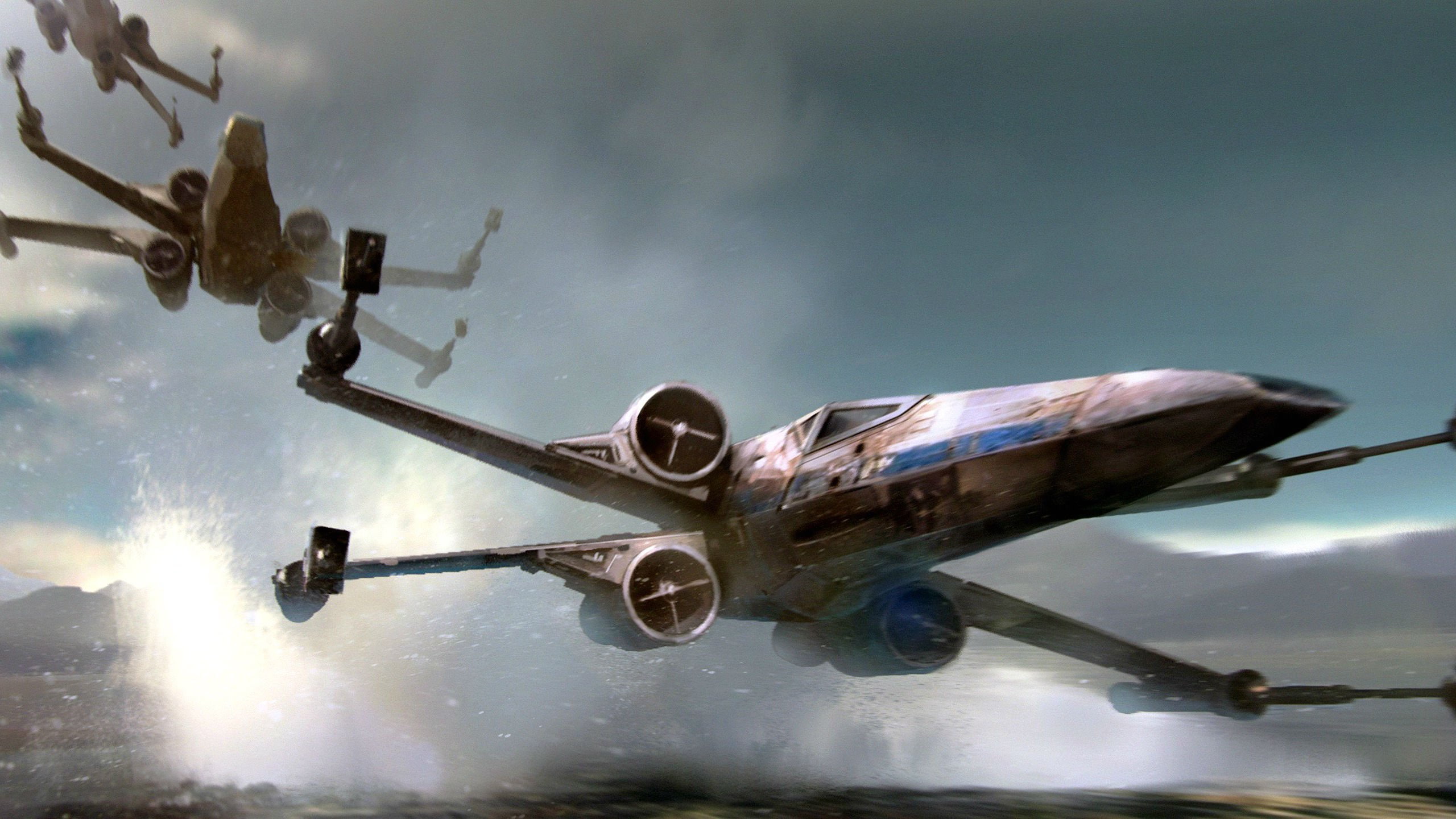sci, spaceship, Star, Awakens, 2K, fi, action, Futuristic, Disney, adventure, Wars, 2560x1440 px, Force, HD Wallpaper