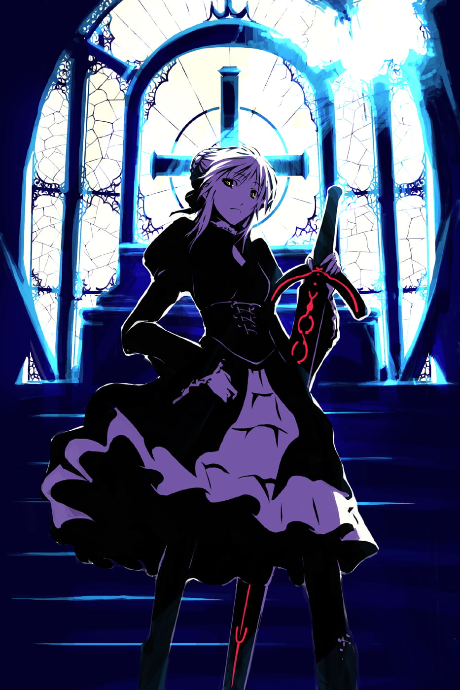 anime girls, 720P, Fate/Stay Night, Saber Alter, Fate Series, Phone HD Wallpaper