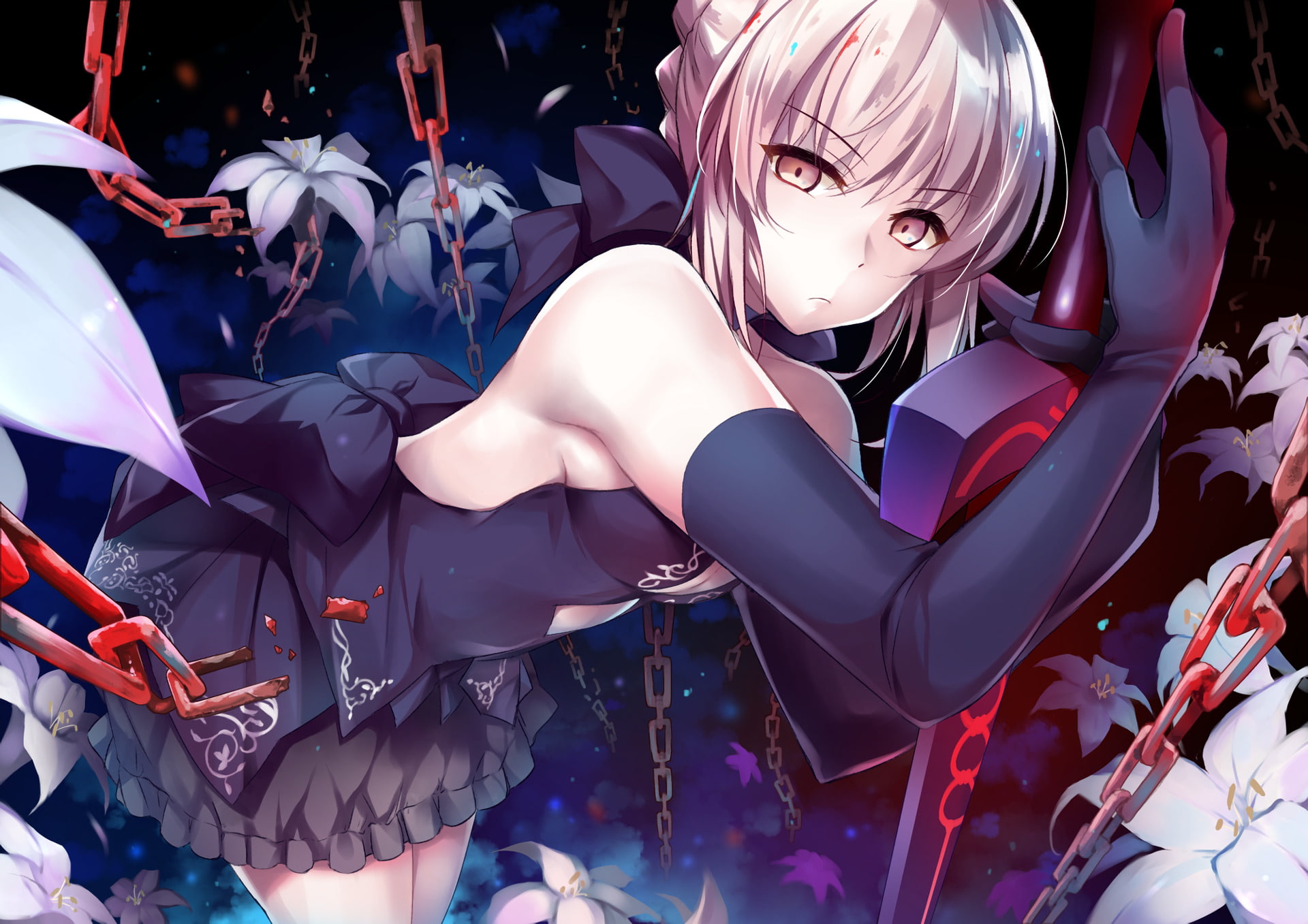 young women, Saber Alter, nightlife, group of people, high angle view, real people, festival, people, adult, celebration, costume, dancing, 1080P, arts culture and entertainment, HD Wallpaper
