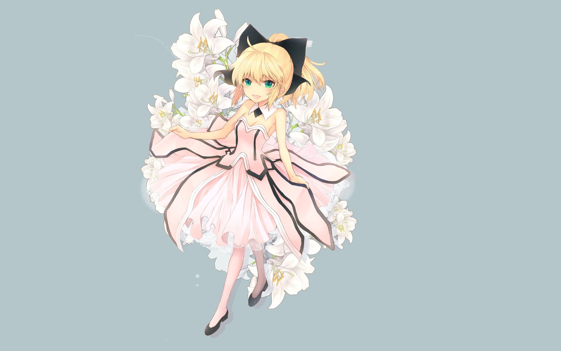 saber, lily, series, unlimited, fate, night, codes, 1080P, fate stay, anime, girls, HD Wallpaper