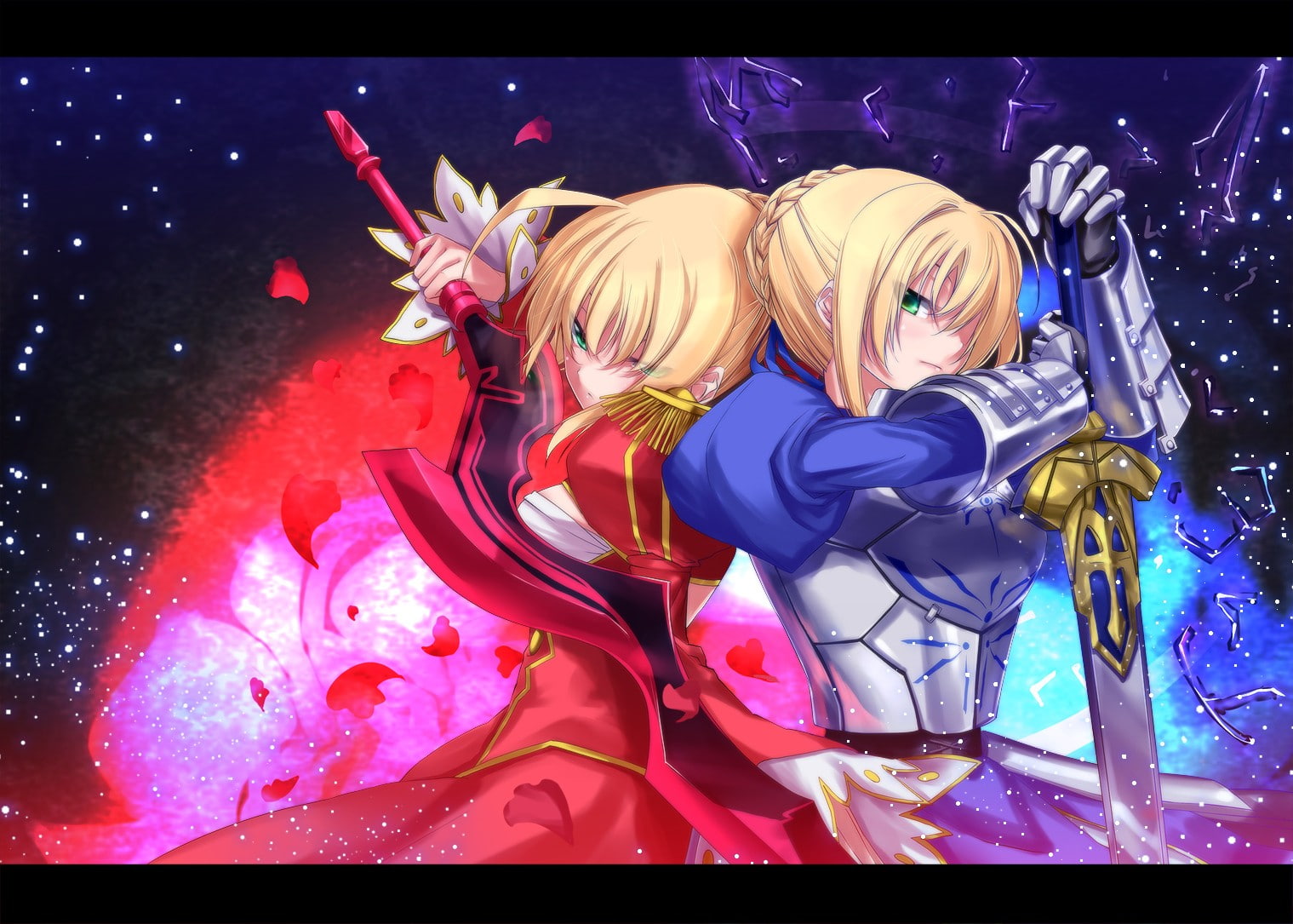 720P, Fate Series, Saber Extra, Saber, anime, HD Wallpaper