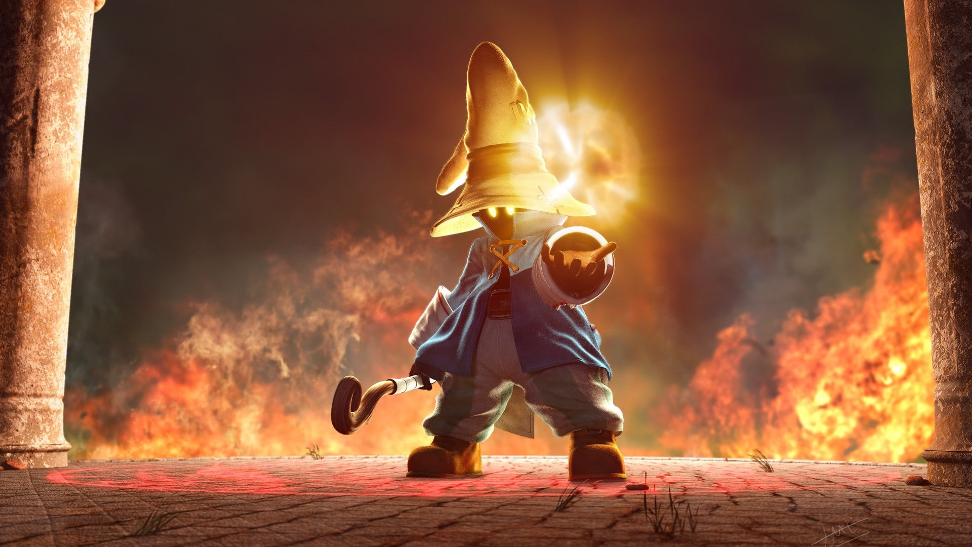magic, 1080P, Final Fantasy, Vivi Ornitier, video games, HD Wallpaper