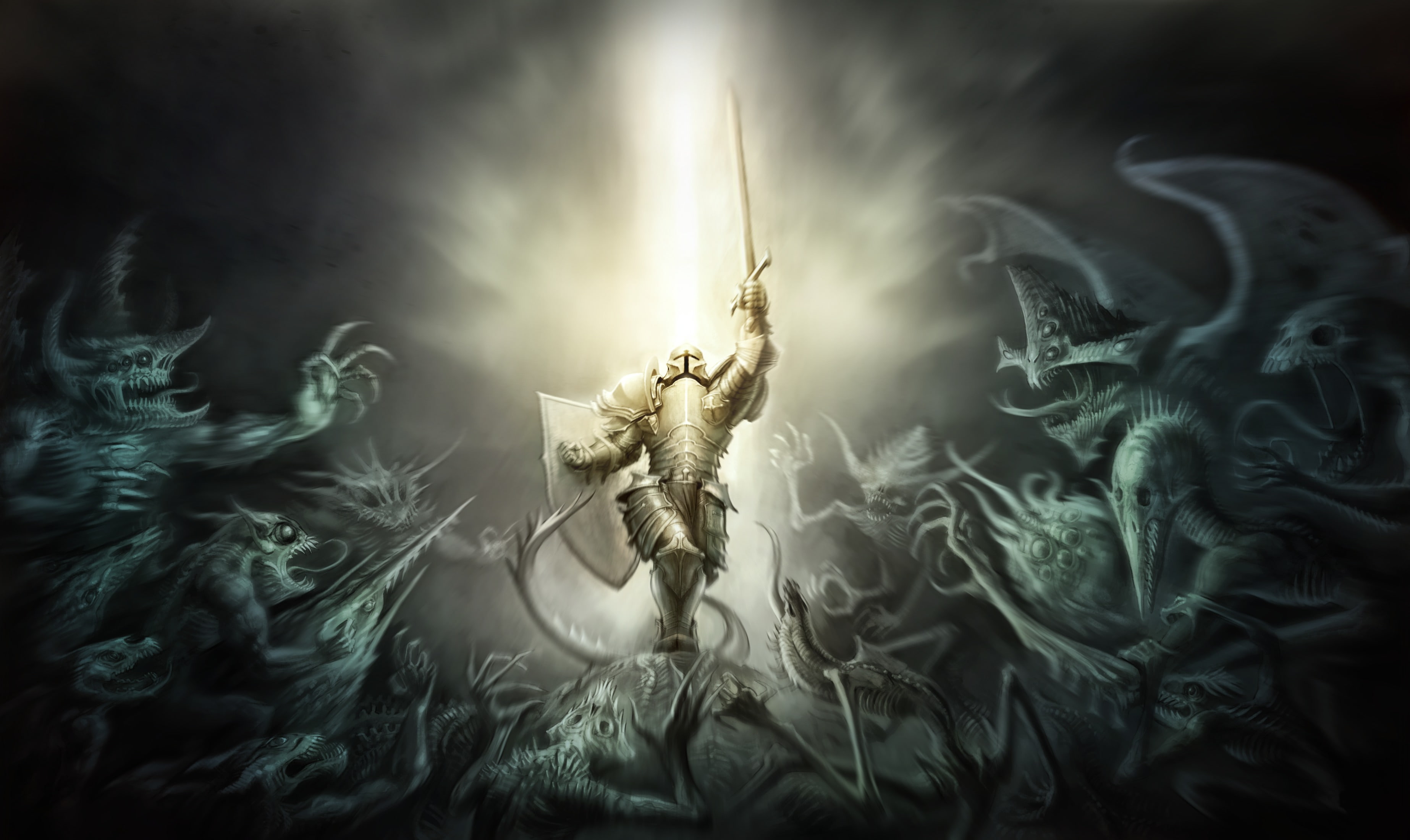 diablo 3, armor, 2K, crusader, HD Wallpaper