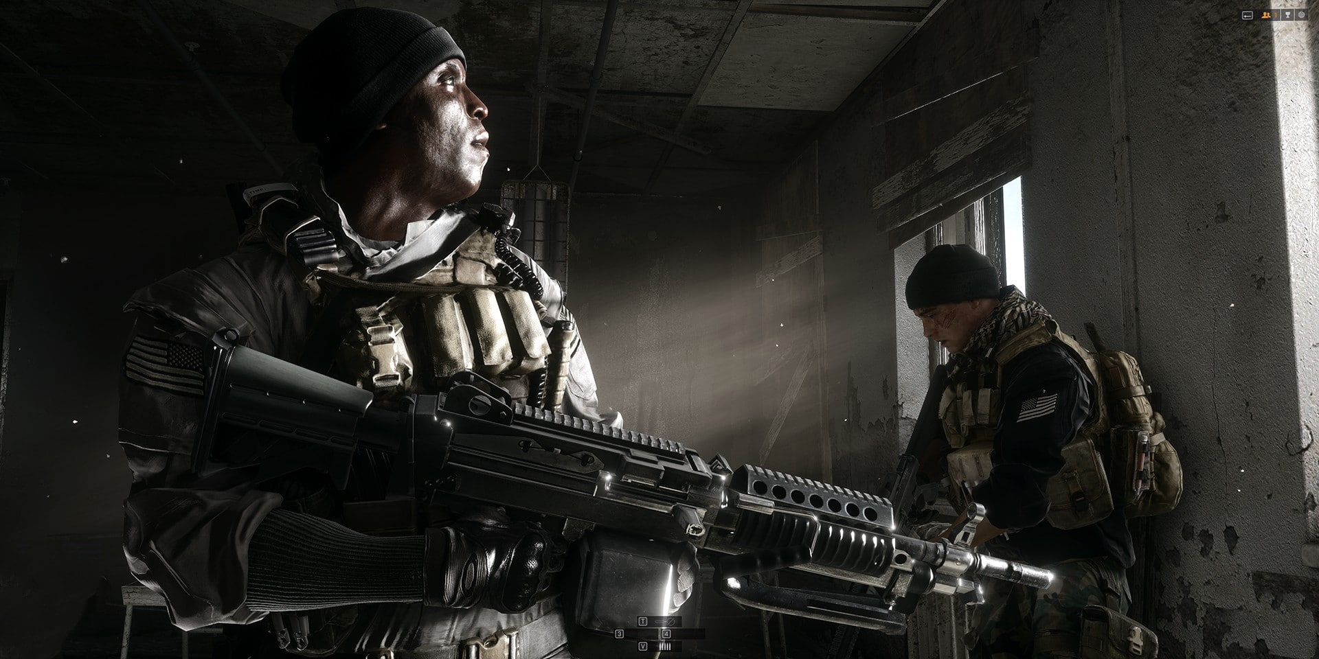 skill, Battlefield 4, waist up, day, Battlefield, military, government, adult, young adult, men, indoors, aggression, occupation, real people, two people, HD Wallpaper