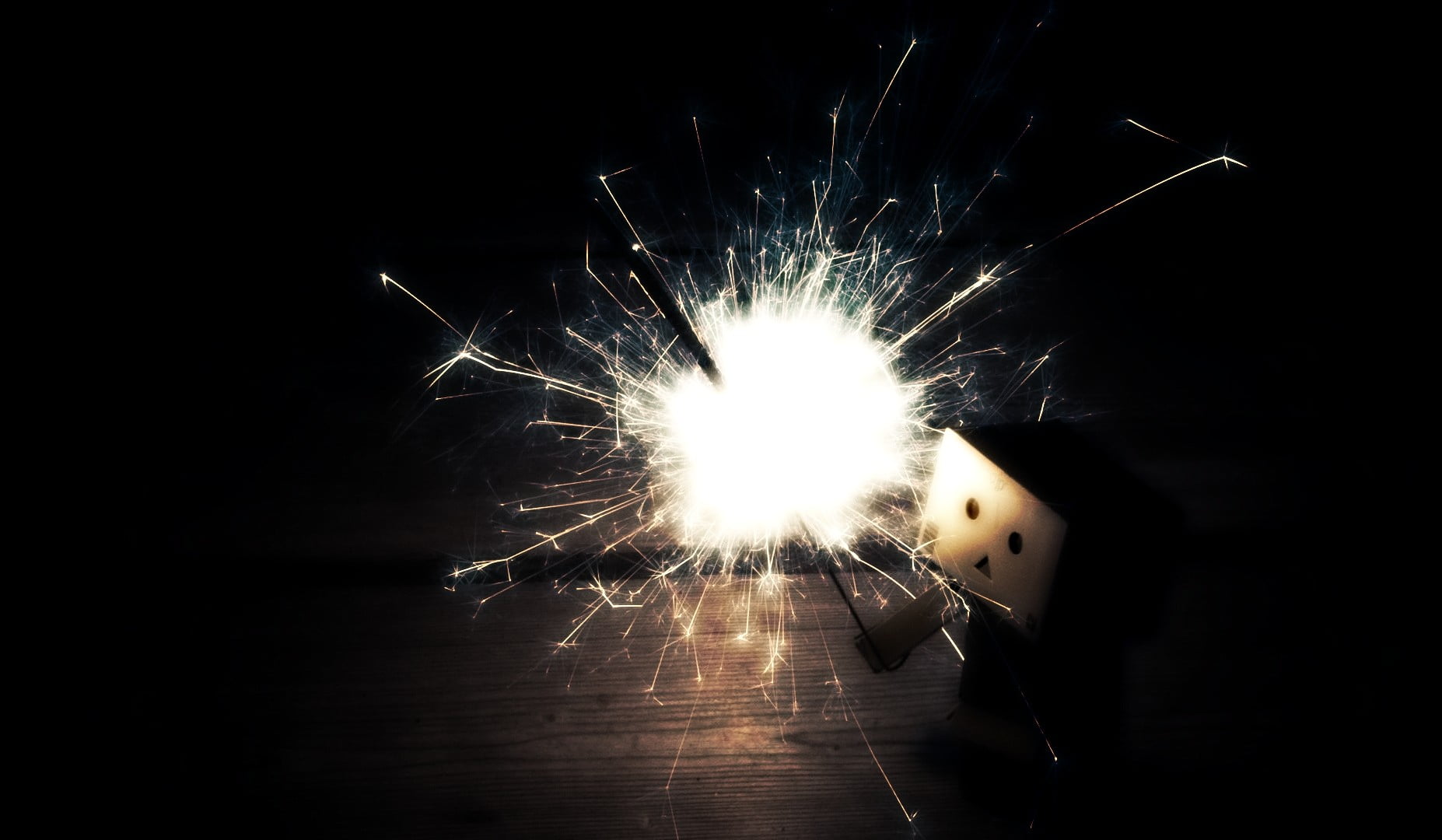 blurred motion, exploding, motion, spark, firework - man made object, arts culture and entertainment, sparkler, firework, celebration, Danbo, long exposure, HD Wallpaper