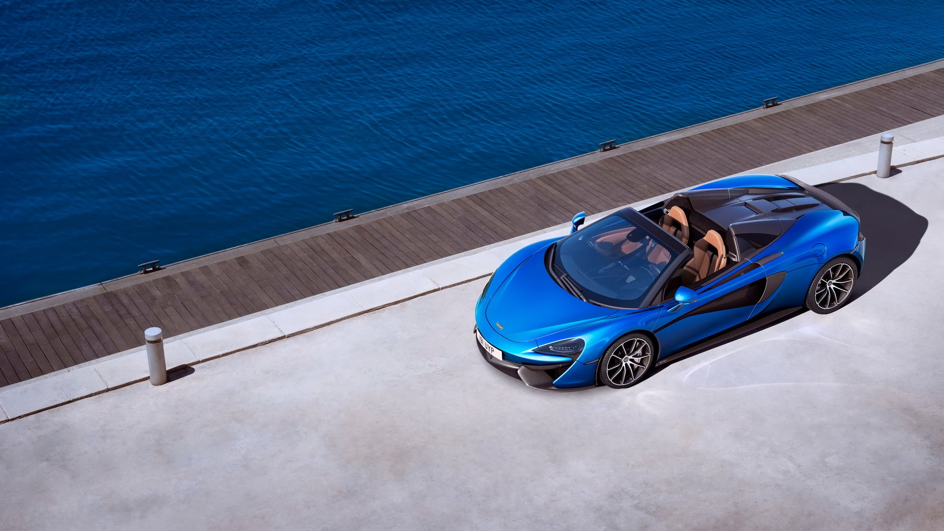 1080P, mode of transportation, transportation, McLaren 570S Spider, casual clothing, one person, car, adult, nature, young adult, high angle view, McLaren 570S, HD Wallpaper