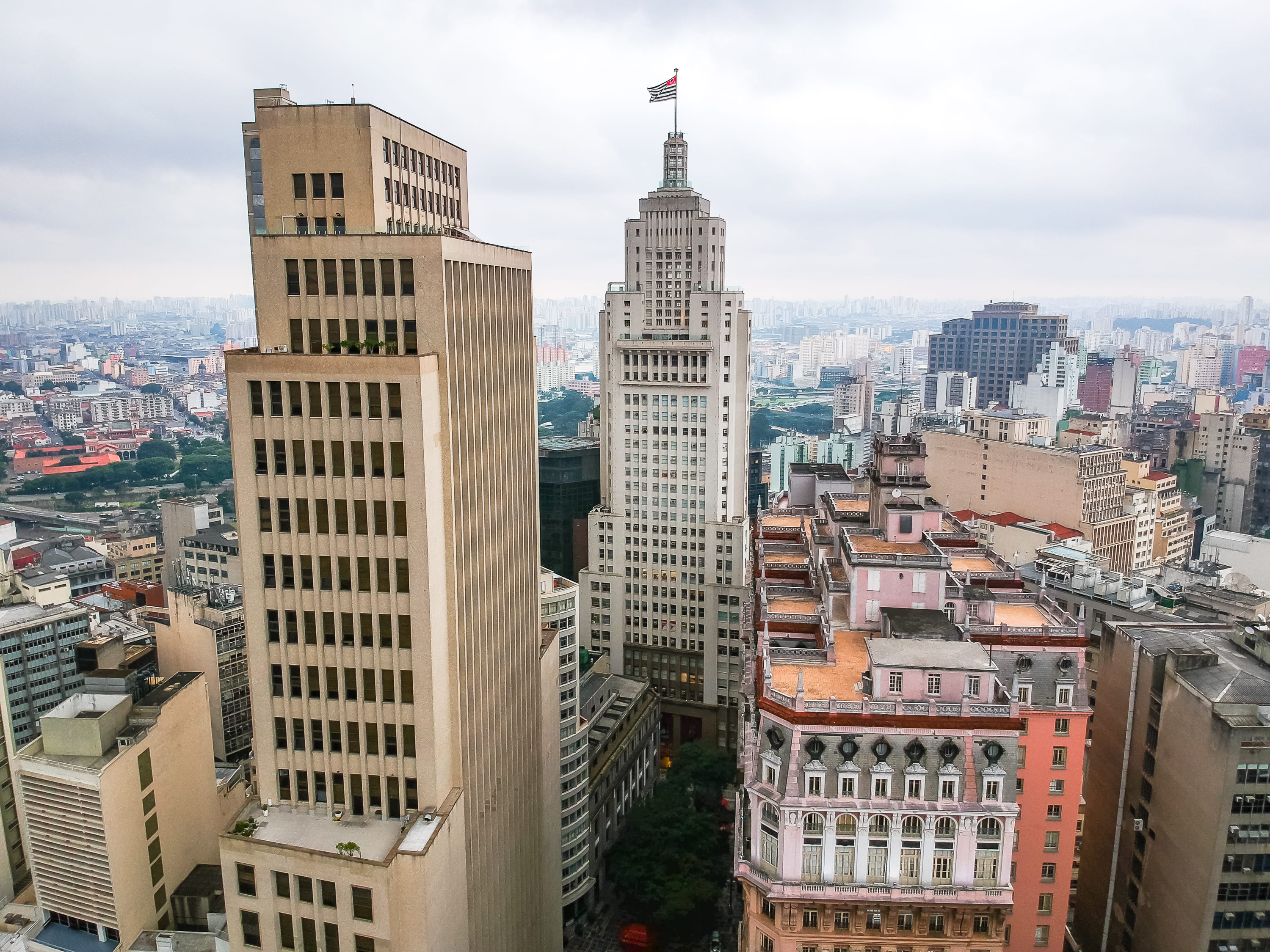 building exterior, outdoors, dji, architecture, centro, tall - high, 2K, drone, nature, sky, financial district, built structure, day, sampa, no people, HD Wallpaper