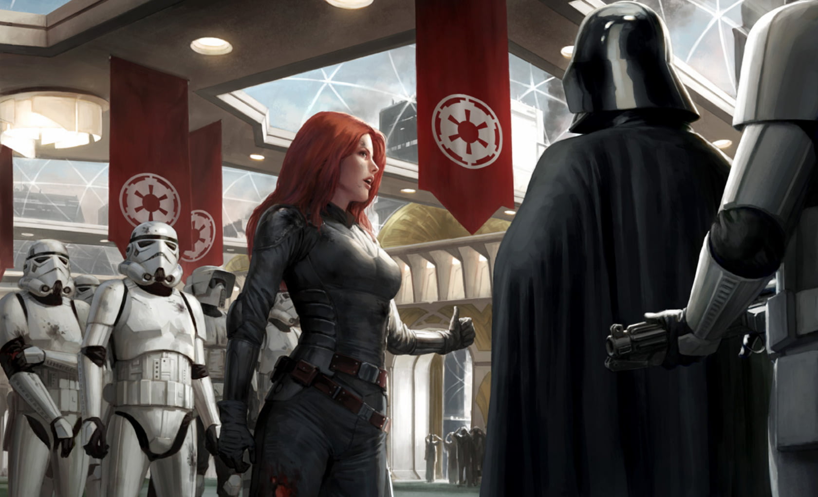 rear view, Star Wars, indoors, people, retail, hairstyle, art and craft, Stormtrooper, day, shopping, retail display, human representation, male likeness, HD Wallpaper
