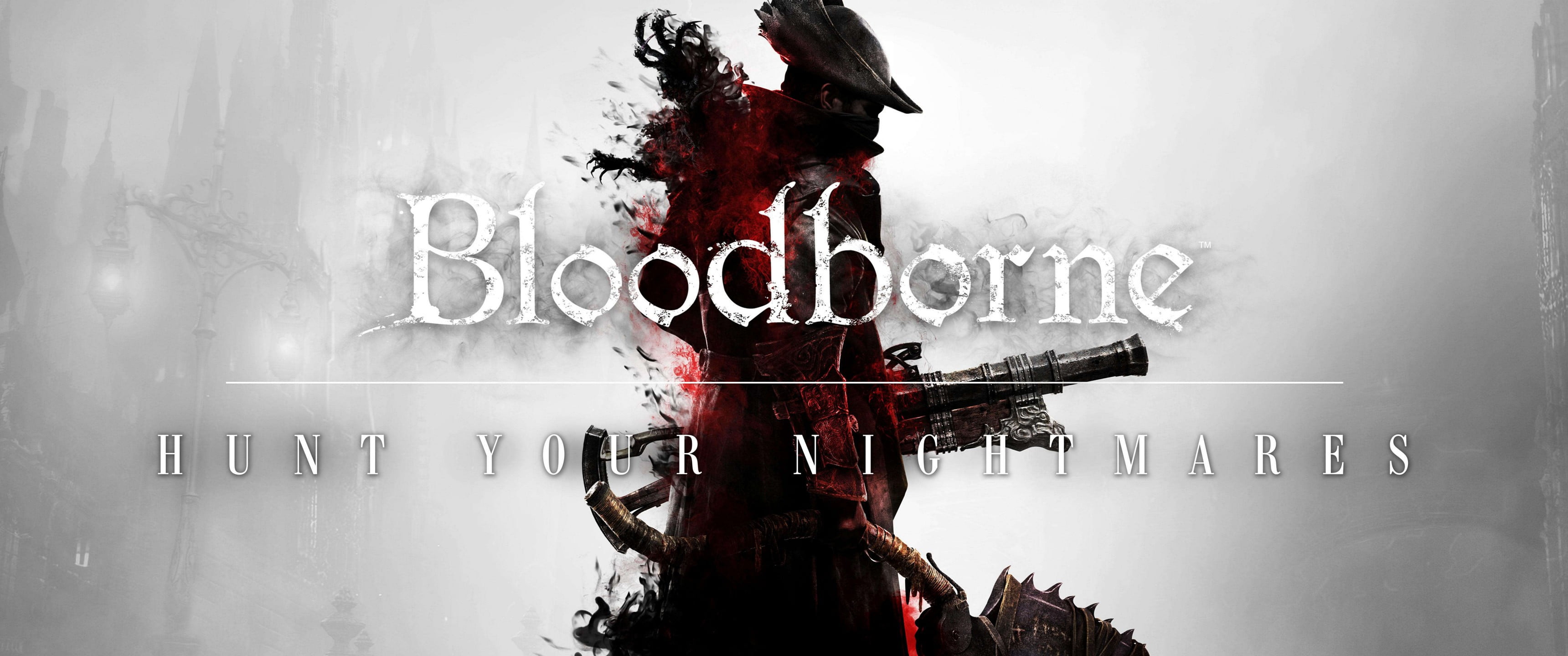 video games, portrait, front view, Bloodborne, day, representation, close-up, communication, 2K, western script, architecture, indoors, red, art and craft, HD Wallpaper