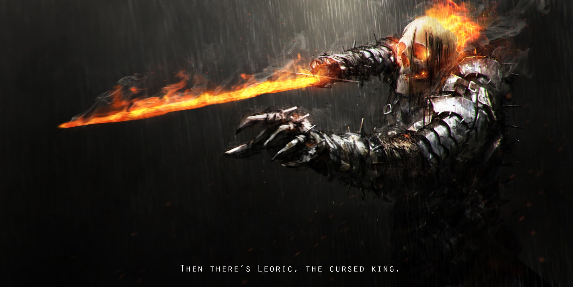 Armor, 1080P, Undead, Knight, Rain, Warrior, Fantasy, Skull, Sword, HD Wallpaper