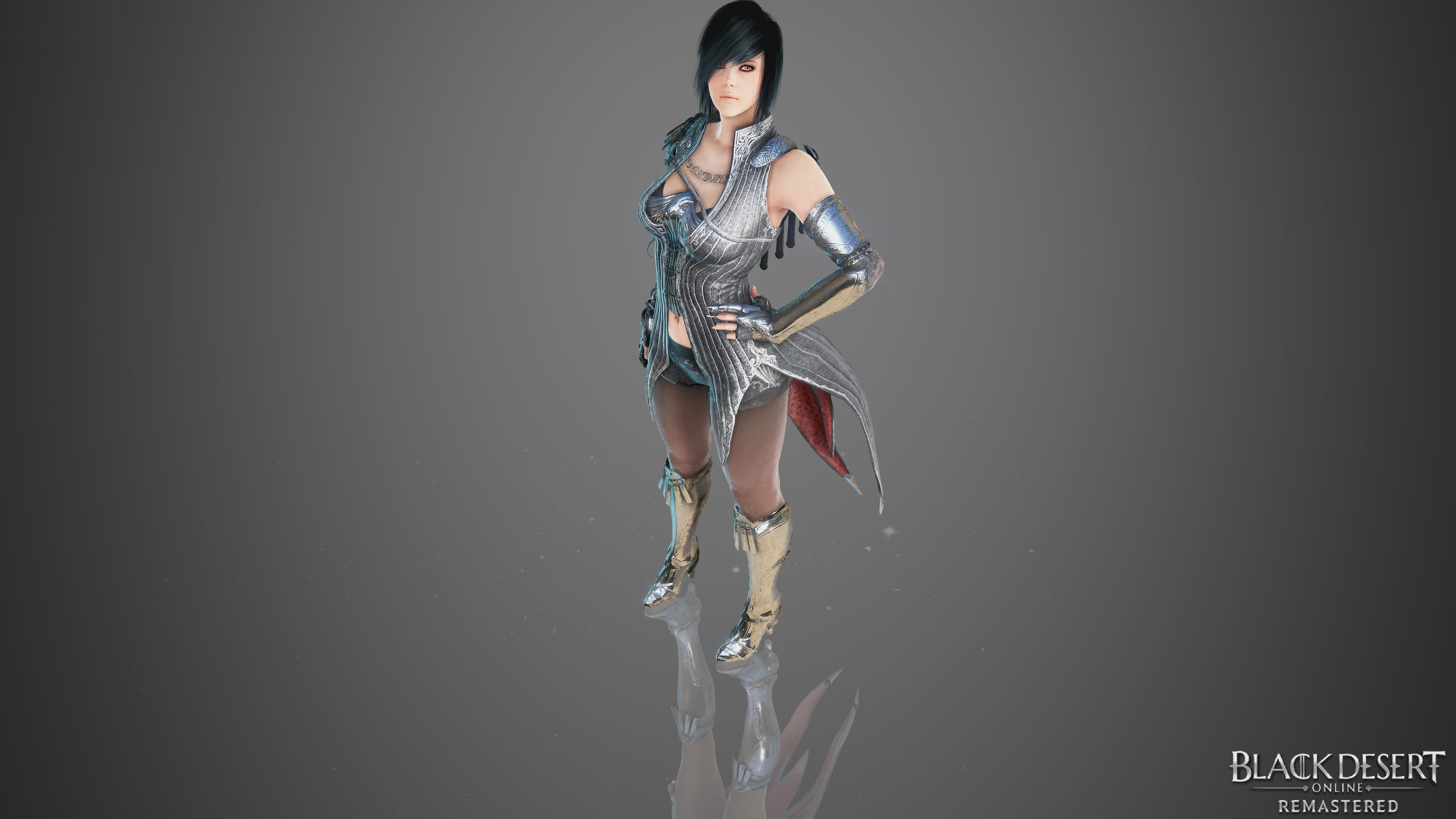hoods, necklace, bracelets, long boots, black desert online, Black Desert, armor, belt, black, dagger, tribal, Spirit, skirt, eyeliner, Mystery, rings, HD Wallpaper