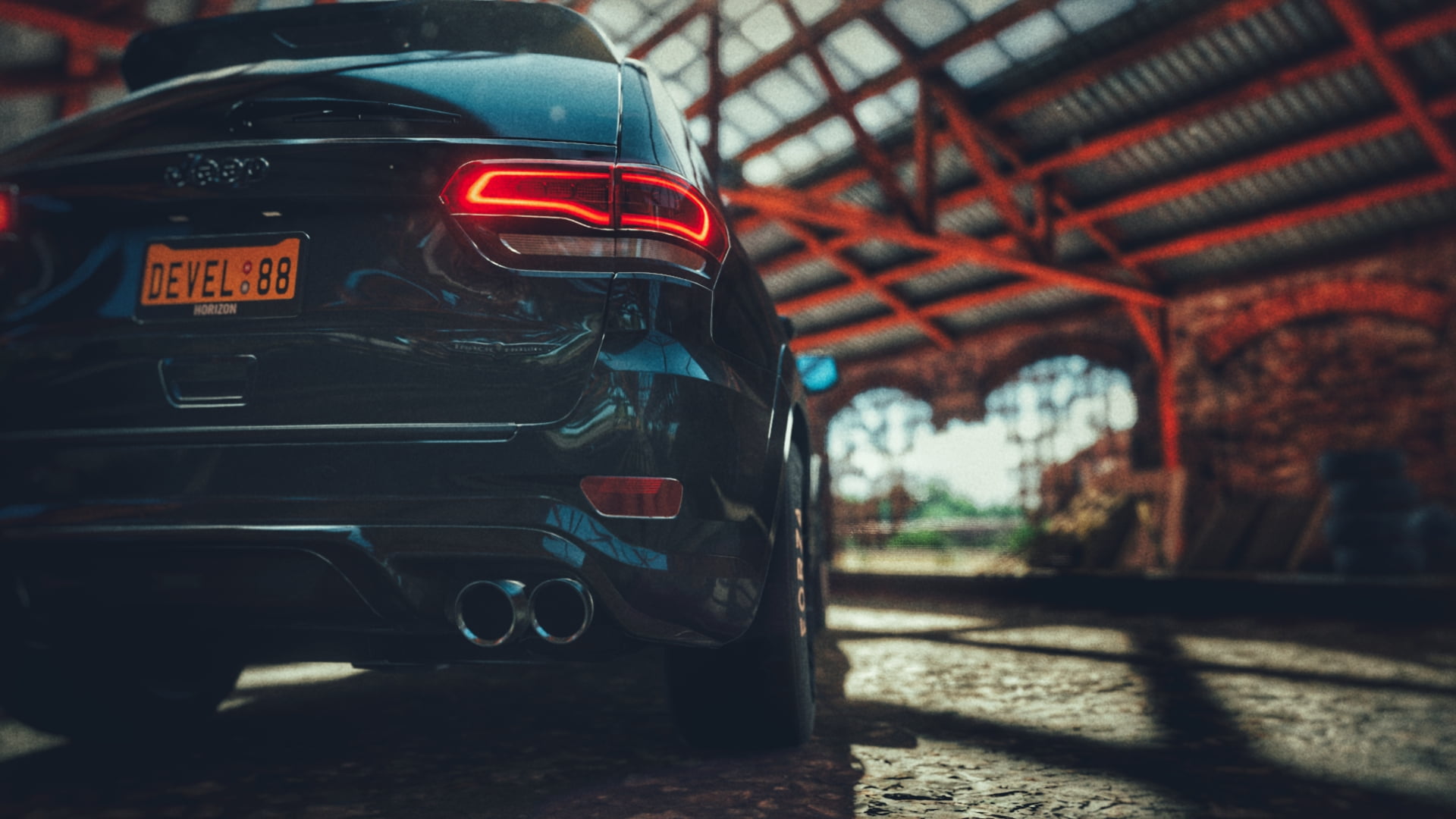 car, video games, Trackhawk, 1080P, Jeep, Jeep Grand Cheeroke Trackhawk, Jeep Grand Cheeroke, Forza Horizon 4, HD Wallpaper