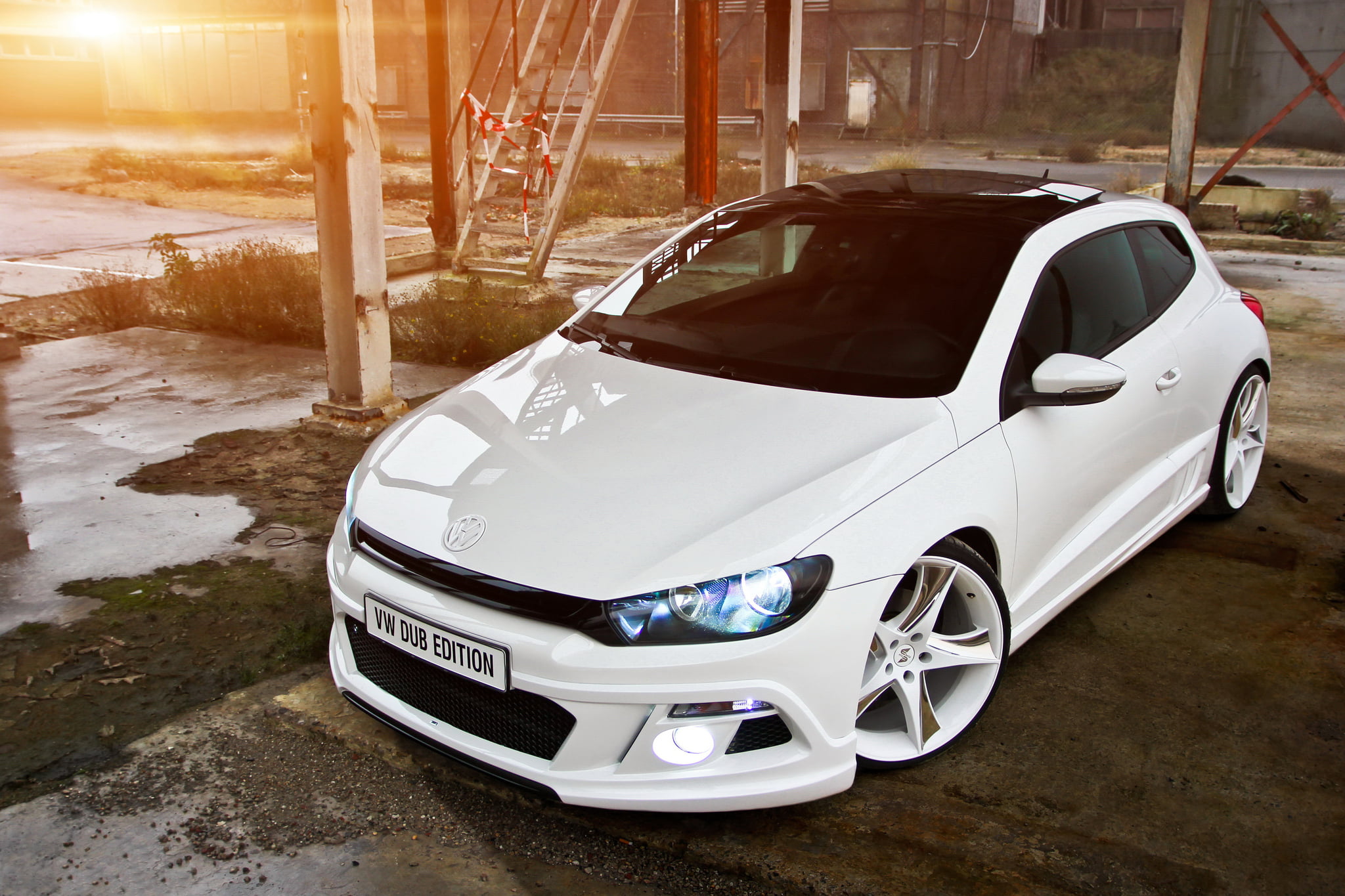 mode of Transport, 1080P, hatchback, wheel, Dub  Edition tuned, door, speed, car, built structure, modern, motor Vehicle, reflection, luxury, Volkswagen, HD Wallpaper