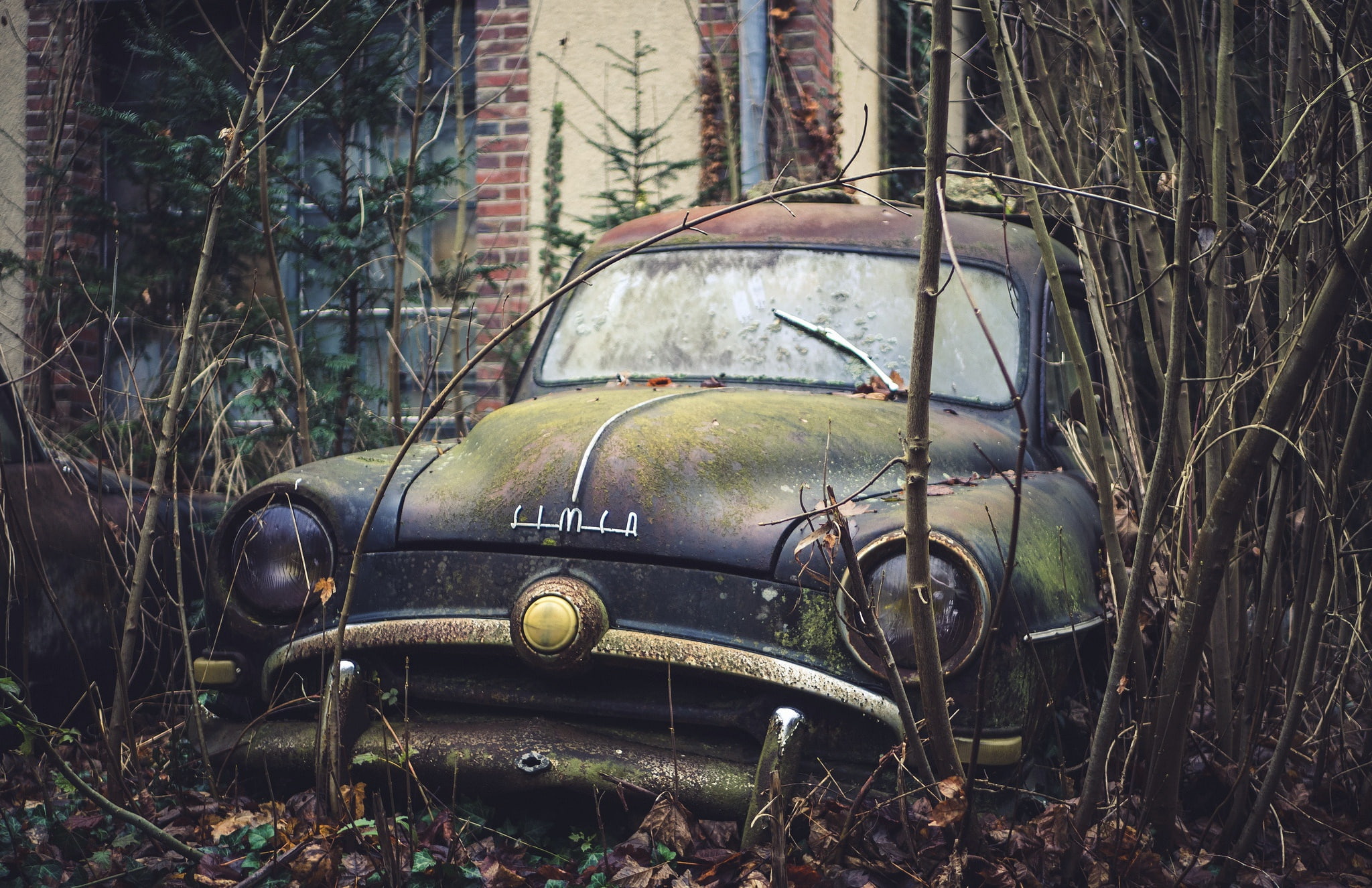 vehicle, transportation, nature, land, abandoned, run-down, car, demolished, 1080P, old, outdoors, no people, deterioration, day, motor vehicle, ruined, HD Wallpaper