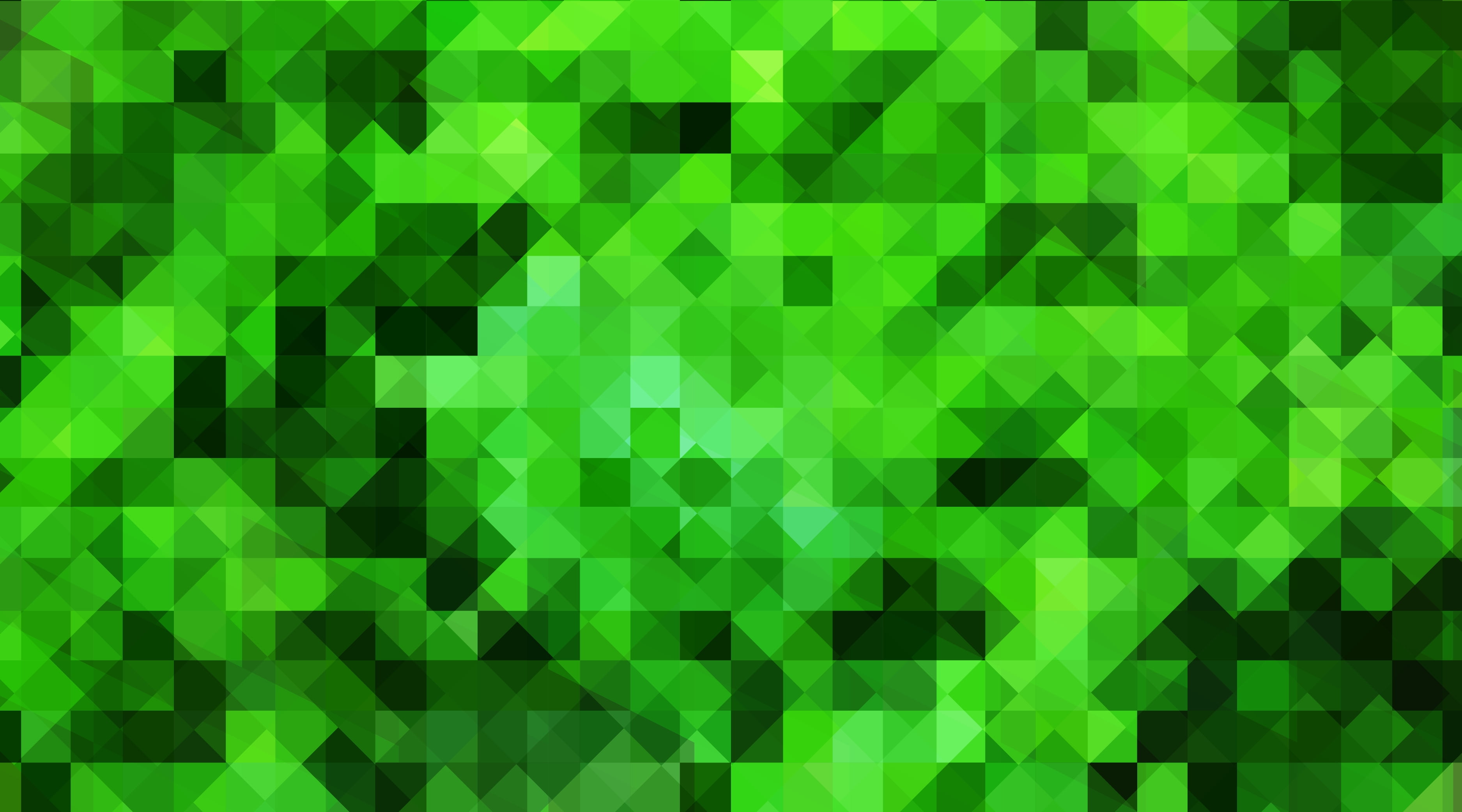 green Color, Pattern, design, grid, celebration, green, night, modern, internet, hexagon, close-up, minecraft, vibrant Color, vector, multi Colored, HD Wallpaper